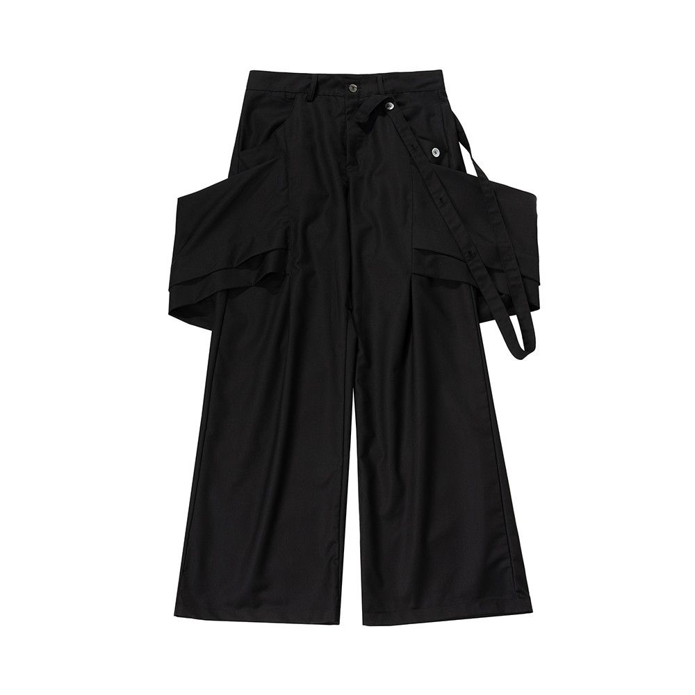 Designer × Japanese Brand Lace Up Wide Leg Suit Pants Baggy Size US 32 / EU 48 - 7 Thumbnail
