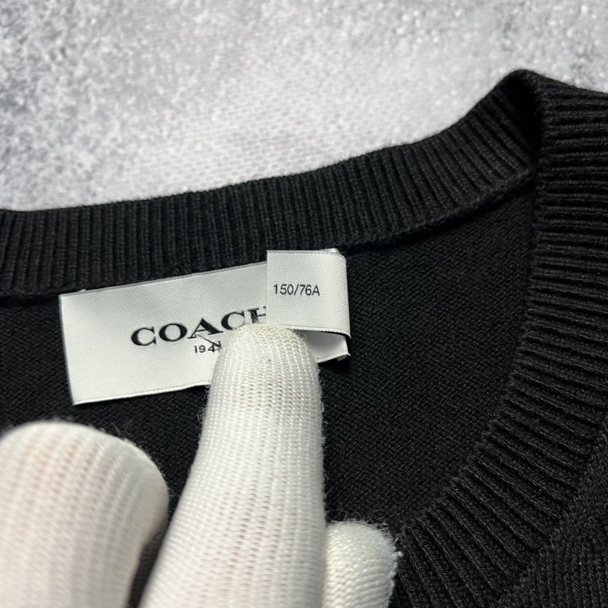 Coach × Designer Coach Black Cardigan Sweater Luxury Designer Size XXS / US 00 / IT 34 - 4 Thumbnail