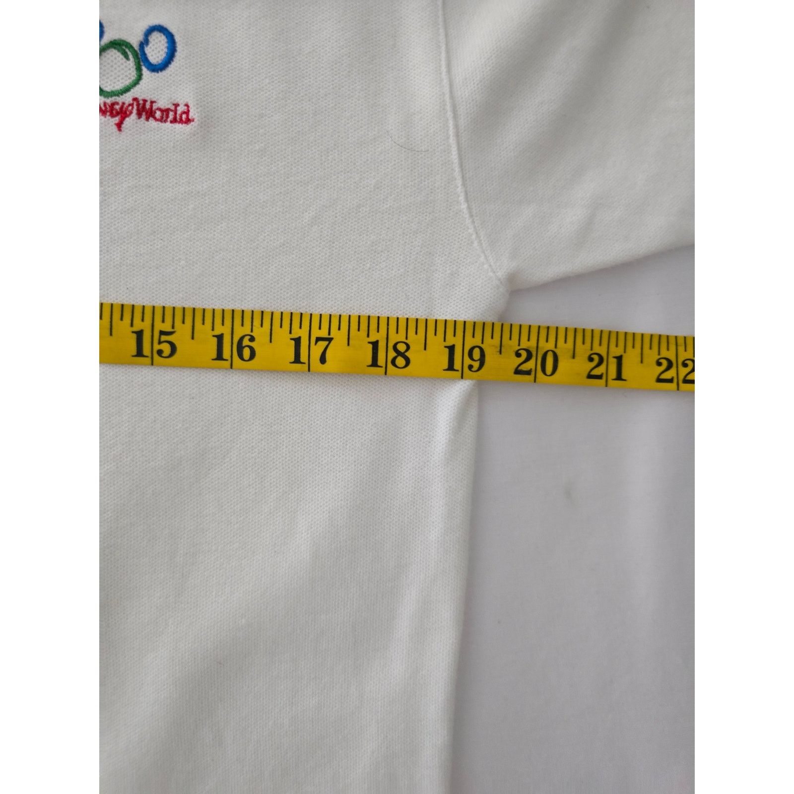 Disney × Vintage Vintage Walt Disney World Polo Y2K White S 2000s Collard Tee Size US S / EU 44-46 / 1 - 6 Thumbnail
