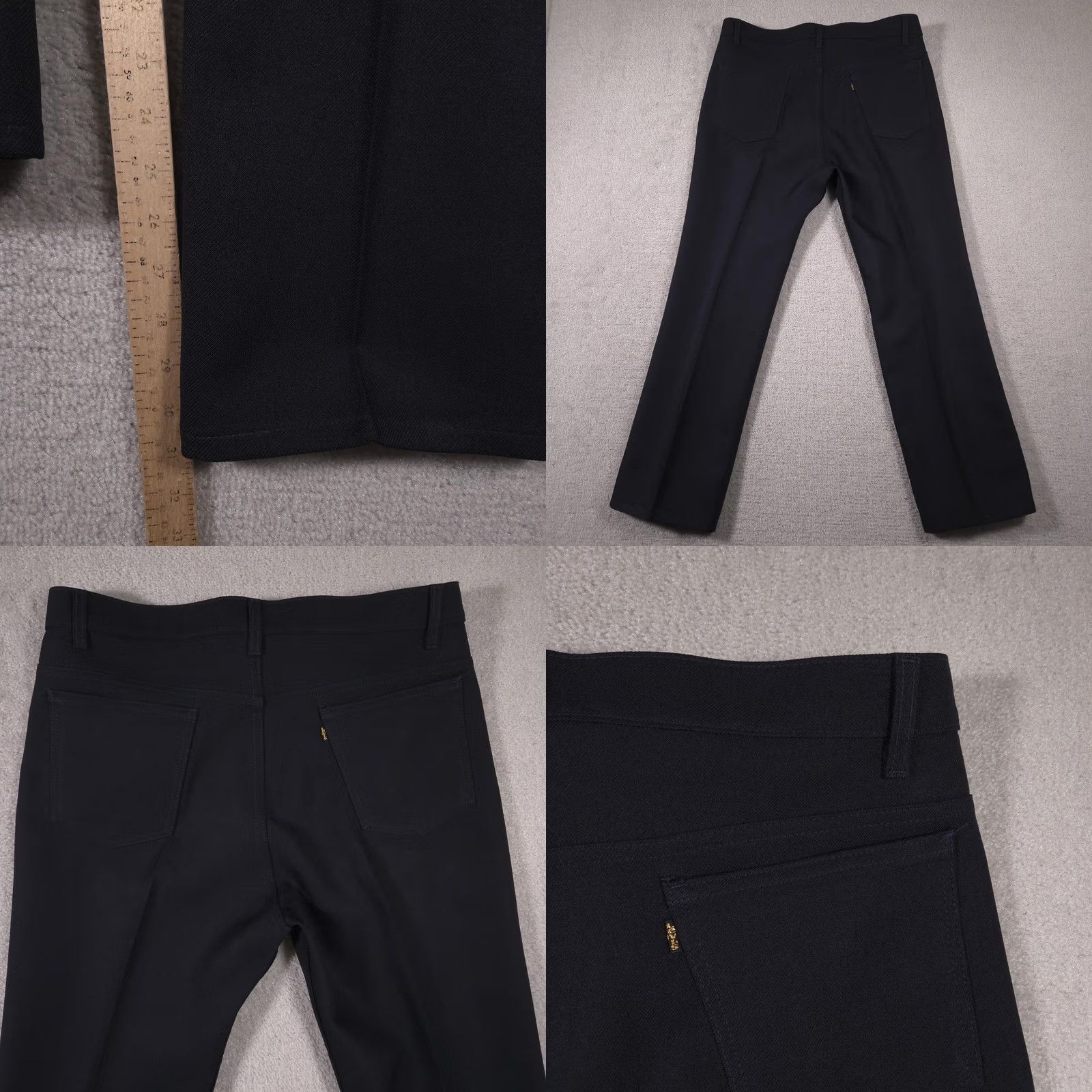 Levi's Levi's Pants Mens 40 Cotton Polyester Dress Slacks Navy Blue Straight Front Zip Pockets 40x30 Regular Size US 40 / EU 56 - 9 Thumbnail