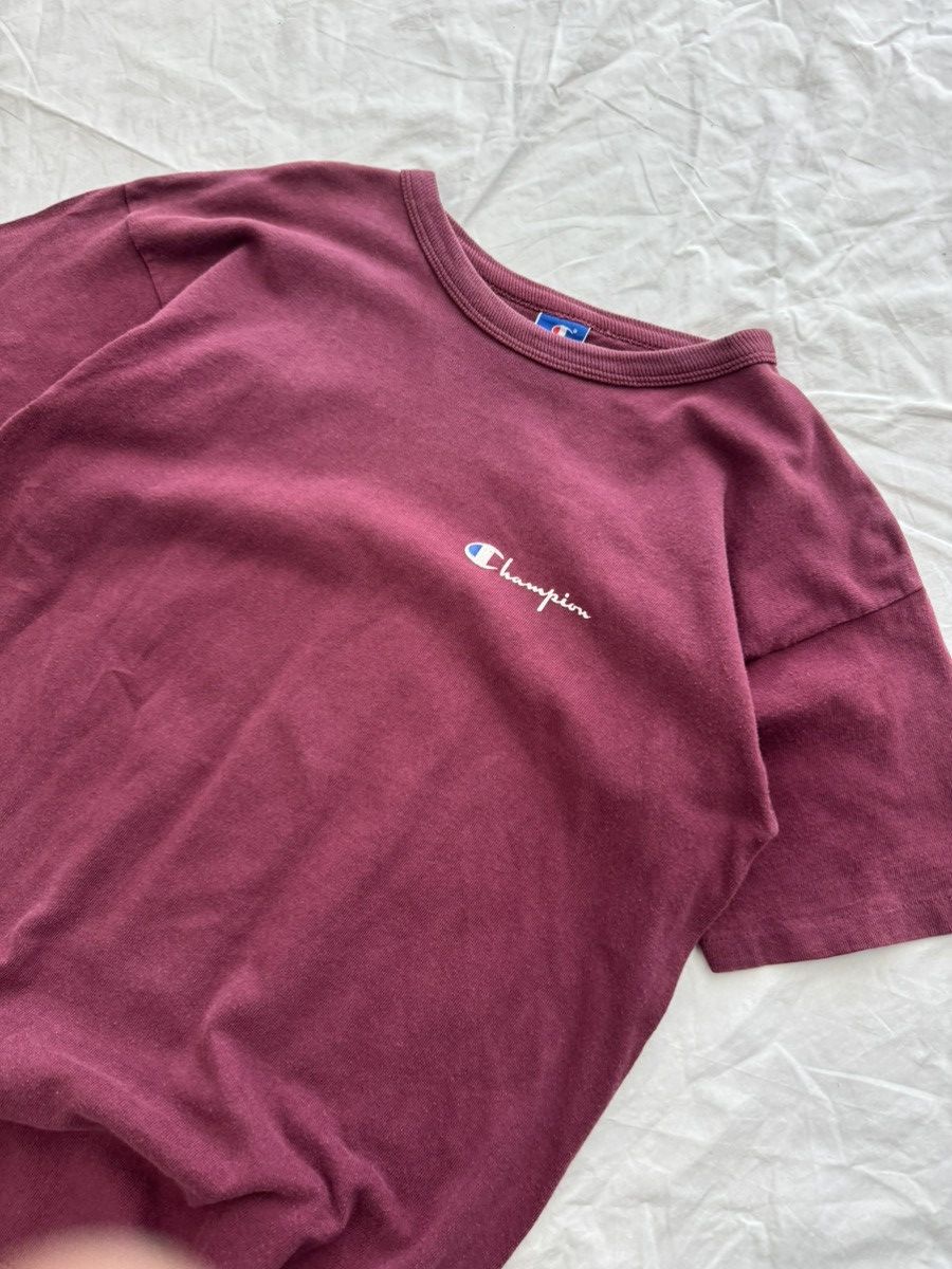 Champion Vintage 90s Faded Red Champion Made In USA Tee Size US L / EU 52-54 / 3 - 3 Thumbnail