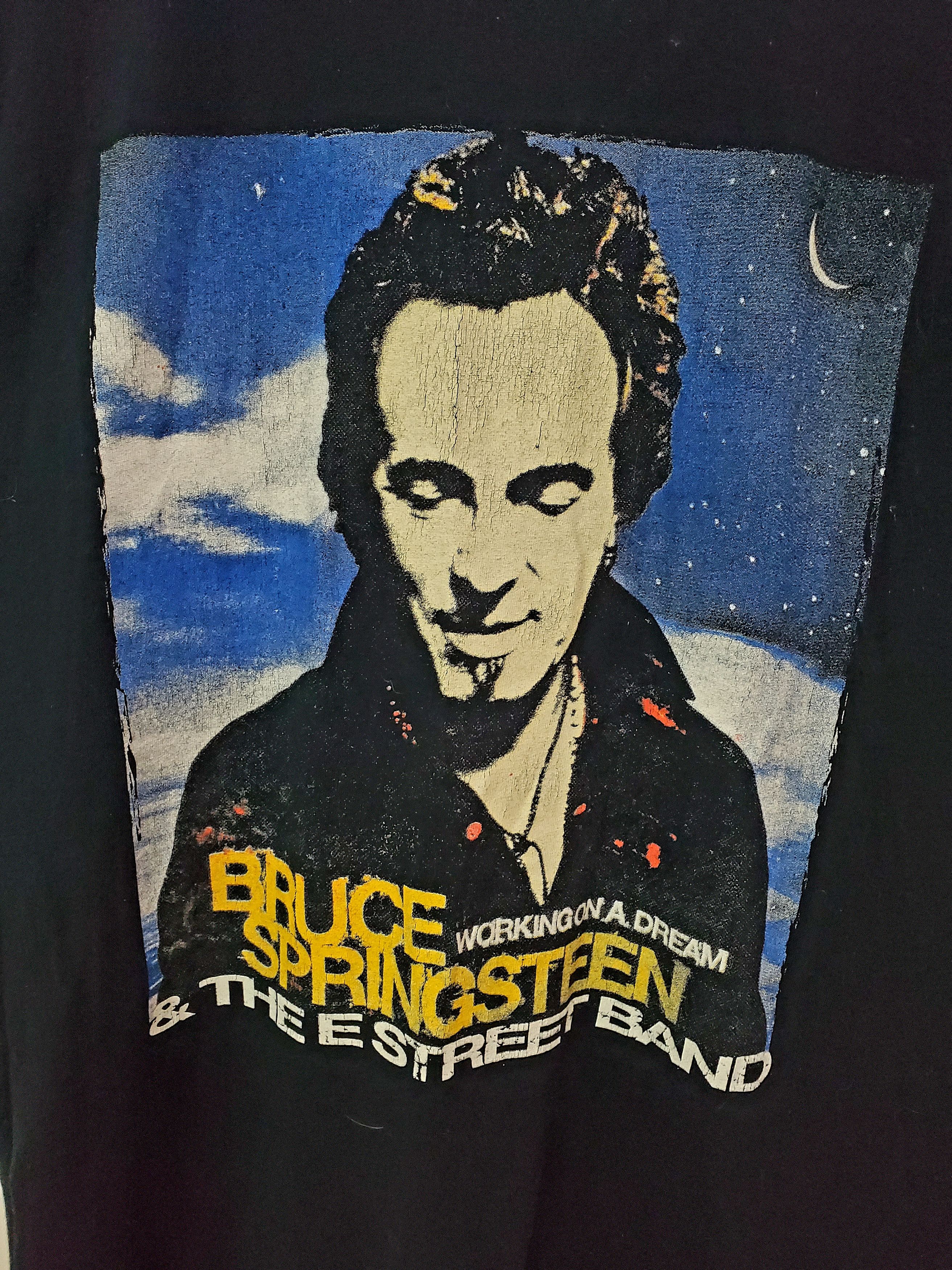 Band Tees × Vintage Y2K Bruce Springsteen T-Shirt Working On A Dream Tour site M Size US M / EU 48-50 / 2 - 2 Thumbnail