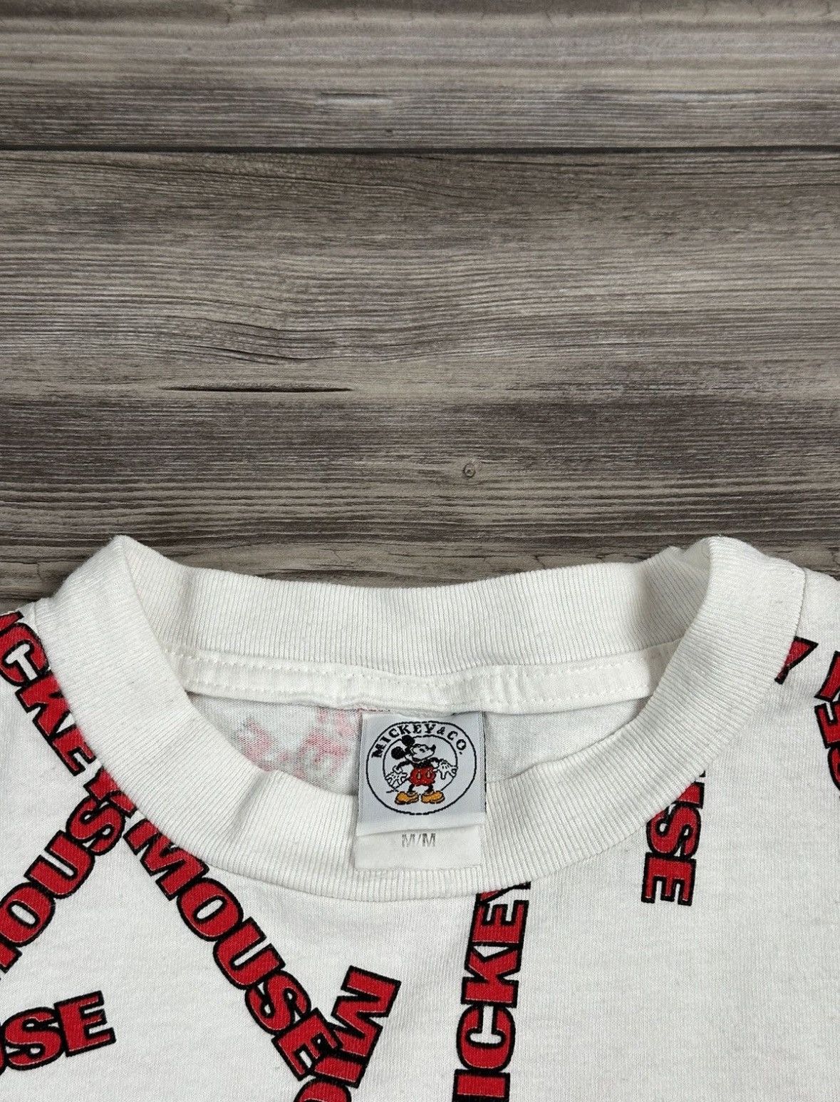 Mickey Mouse Vintage 90’s Disney Mickey Mouse AOP T Shirt Size US M / EU 48-50 / 2 - 3 Thumbnail