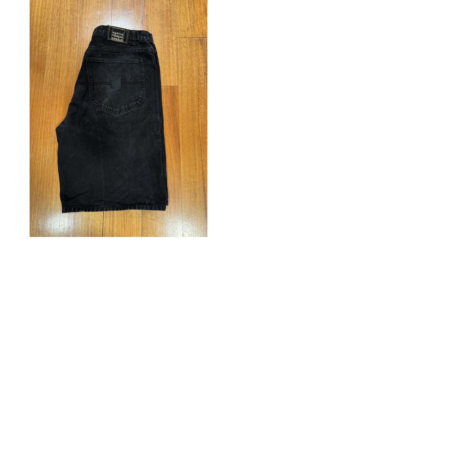 Vintage Marithe Francois Girbaud Denim Shorts Mens Bermuda 90s Y2K Black Wash Size 38/40 Distinctive Tag Size US 40 / EU 56 - 10 Thumbnail