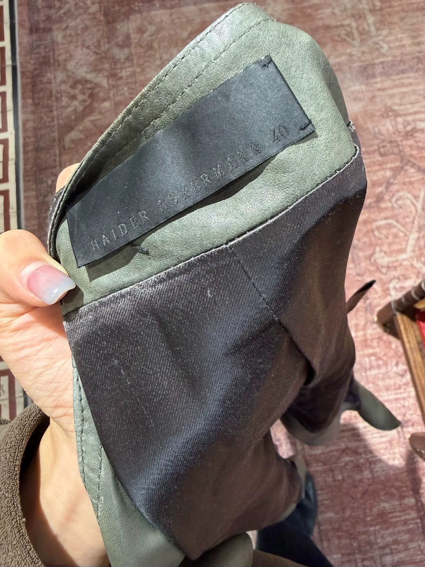 Haider Ackermann Haider Ackermann grey-green sheepskin vest Size M / US 6-8 / IT 42-44 - 7 Thumbnail
