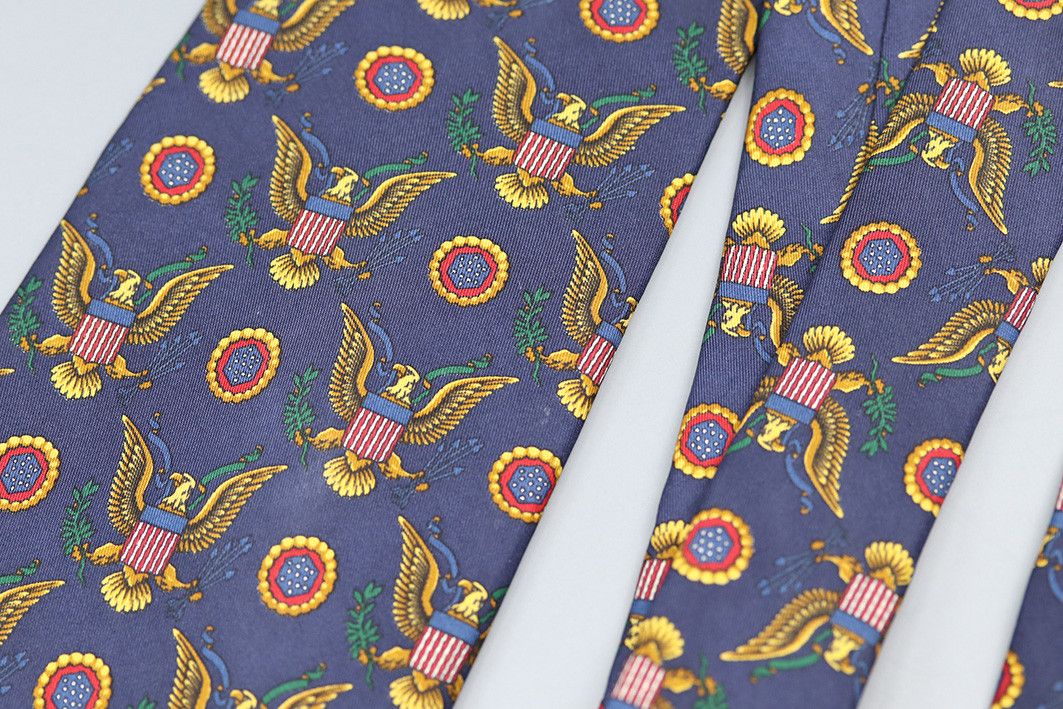 Other Oger Patriotic Eagle Tie – USA Emblem Vintage Necktie Size ONE SIZE - 9 Thumbnail