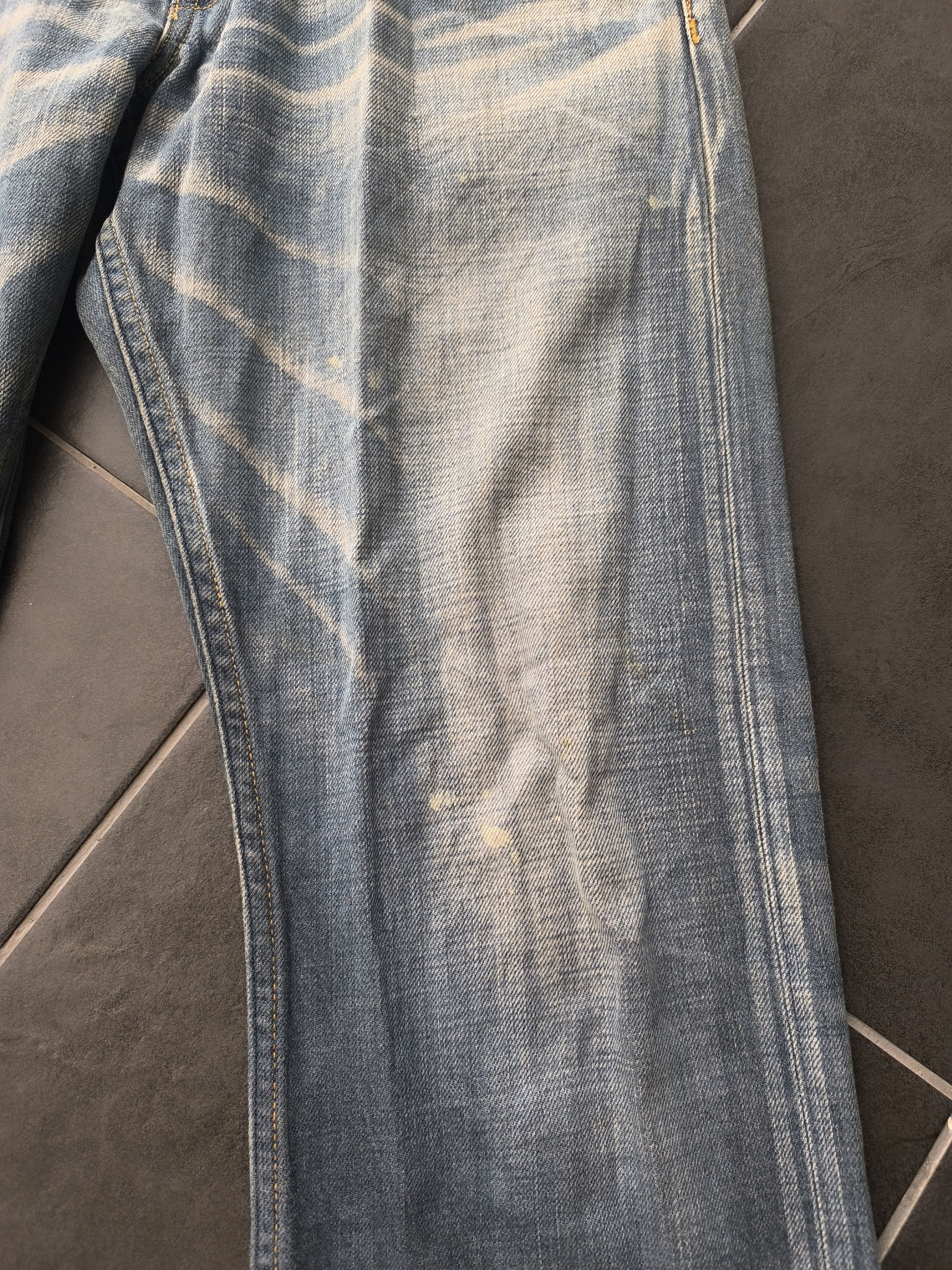 If Six Was Nine × Japanese Brand × Le Grande Bleu (L.G.B.) FLARE JEANS BUCKLE BACK NUMBER JEANS Size US 34 / EU 50 - 19 Thumbnail