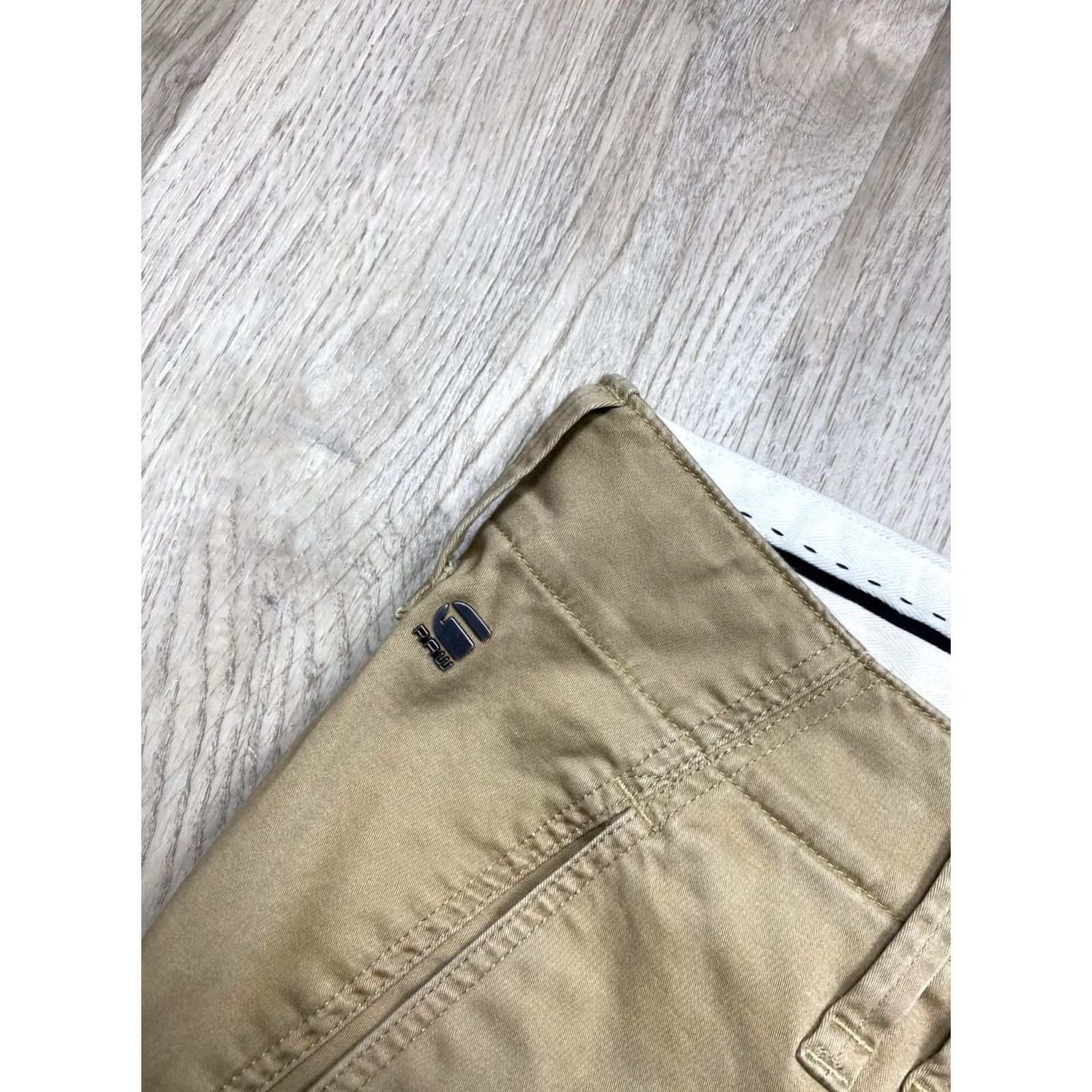 G-Star G Star Raw Vintage Mens Chino Pants Size 35 Beige Chino Pants Mens 35 G-Star Vintage Mens Chino Beige 35 Size US 35 - 6 Thumbnail