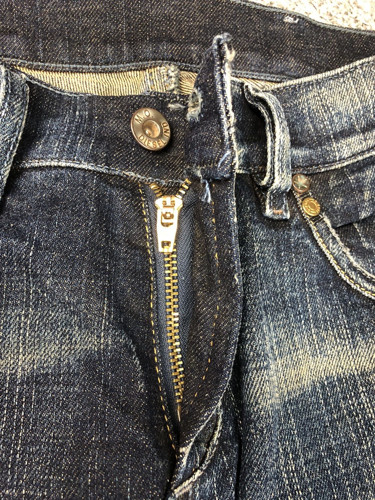 Diesel Vintage Diesel Industry Italy Flare Stone Wash Jeans Size 29" - 8 Thumbnail