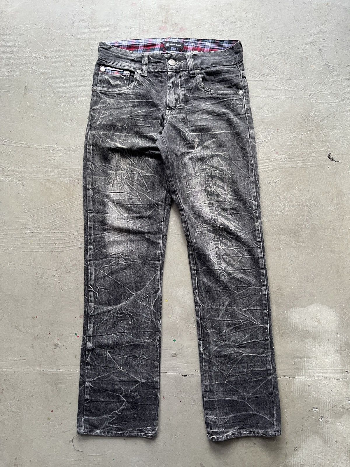 14th Addiction 2000s FLARE PUNK ACID WASH ROOT THREE NUMBER NINE STYLE Size US 31 - 2 Thumbnail