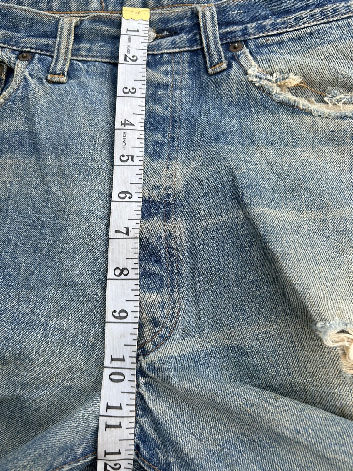 Levi's × Vintage 60s-70s THRASHED Levi's 6 Selvedge Vintage Denim Jeans Size US 32 / EU 48 - 23 Thumbnail