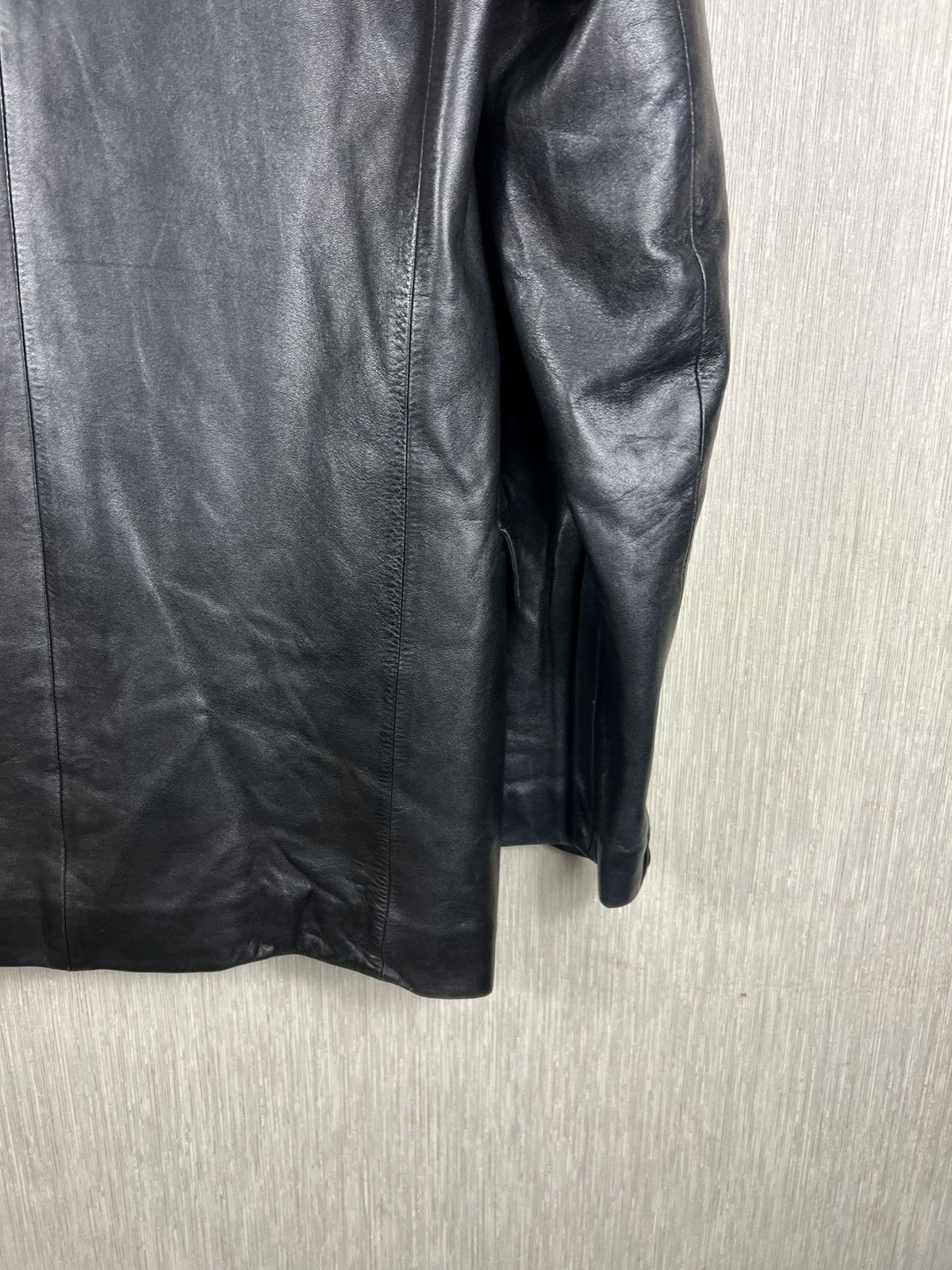 agnes b. Agnes b. genuine lamb leather avant garde blazer jacket Size US M / EU 48-50 / 2 - 16 Thumbnail