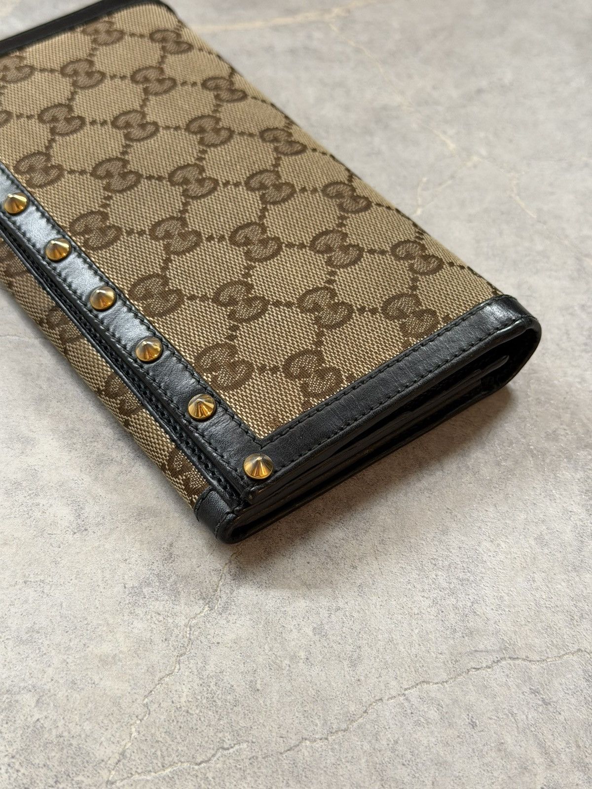 Gucci GUCCI Tom Ford FW2003 Studded Monogram Flap Wallet Vintage Size ONE SIZE - 7 Thumbnail