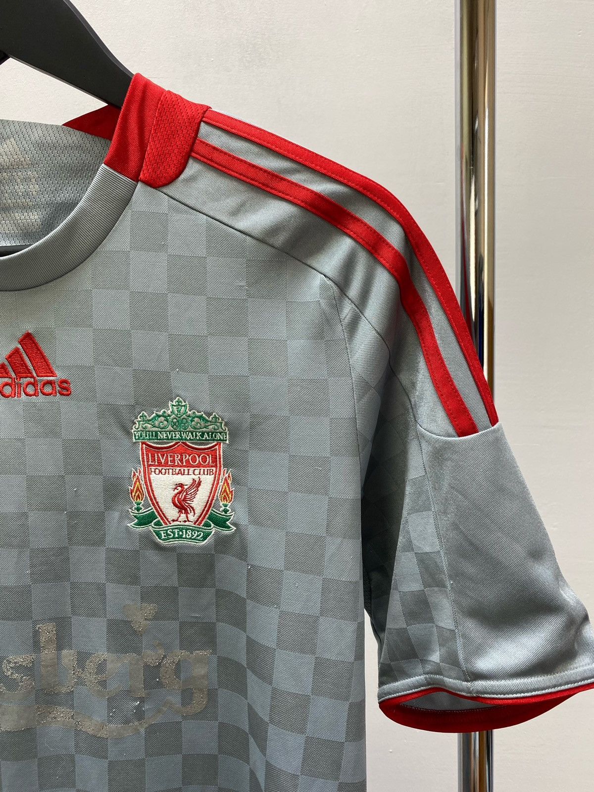 Adidas Liverpool 2008 2009 # Gerrard Away Soccer Jersey Football Size US XL / EU 56 / 4 - 5 Thumbnail