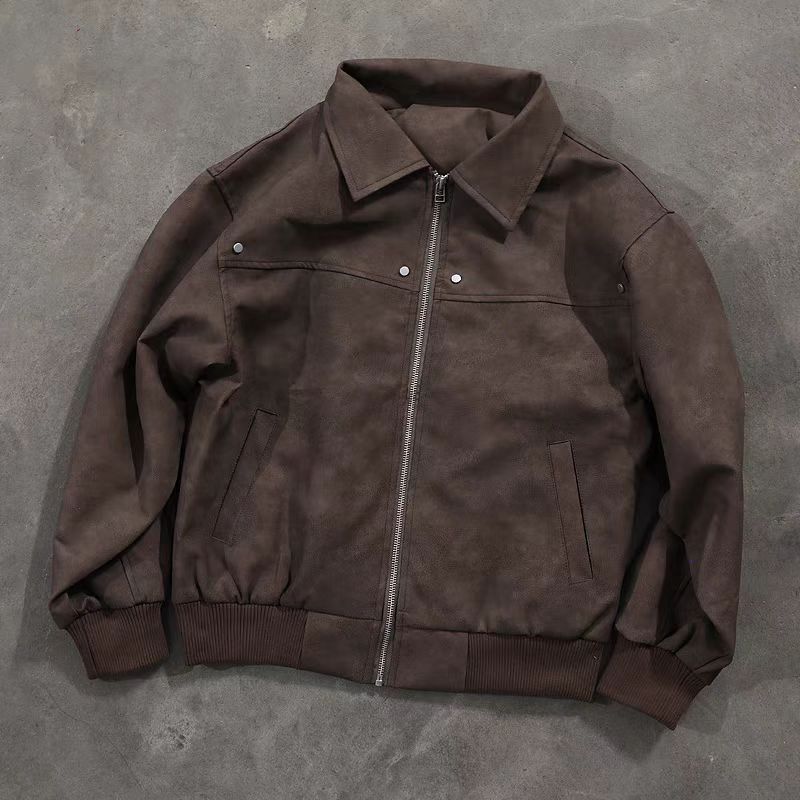 Japanese Brand × Vintage Vintage Street Buckskin Casual Leather Jacket Coat Size US M / EU 48-50 / 2 - 3 Thumbnail