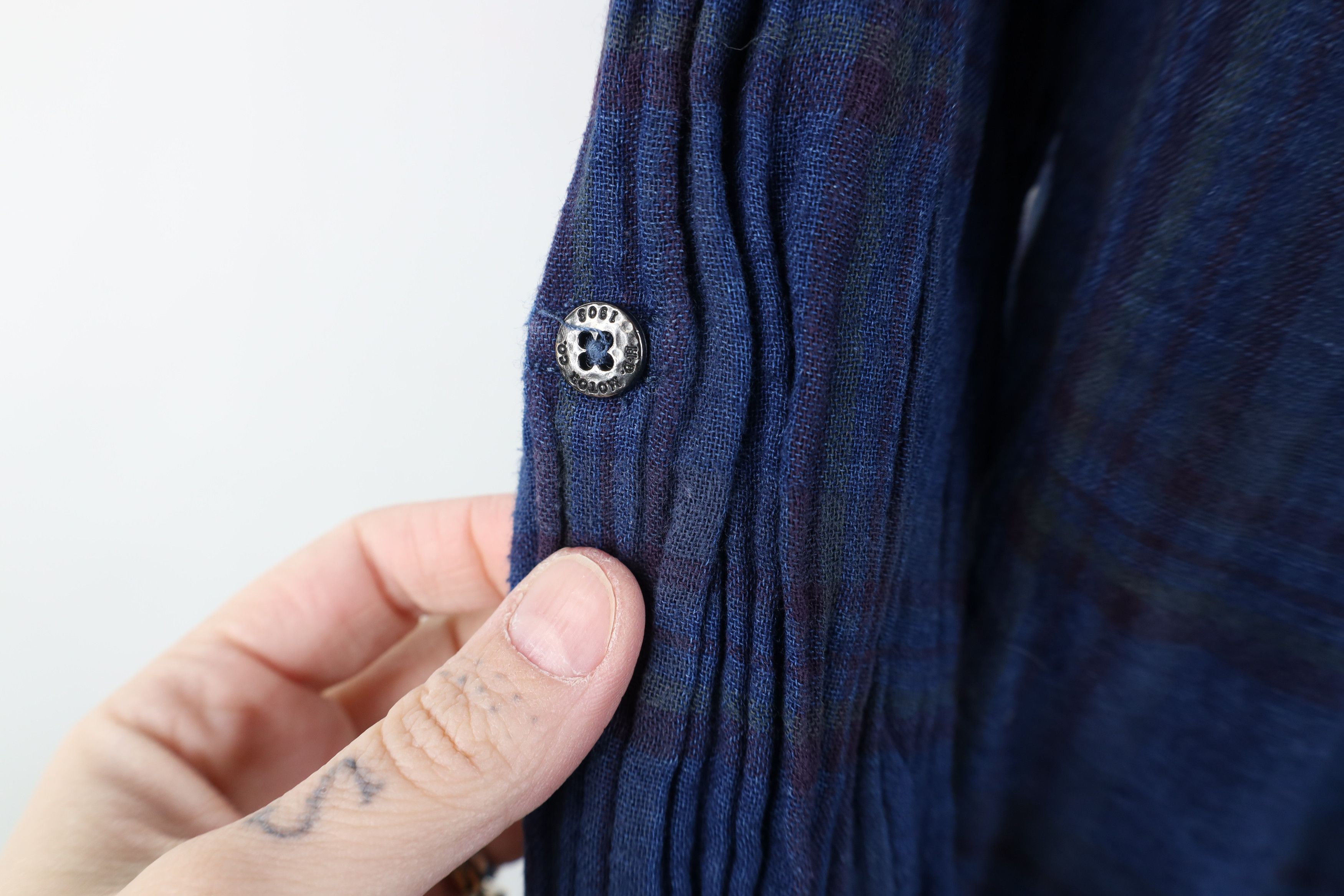 Harley Davidson Vintage Harley Davidson Flannel Collared Button Shirt Size L / US 10 / IT 46 - 7 Thumbnail