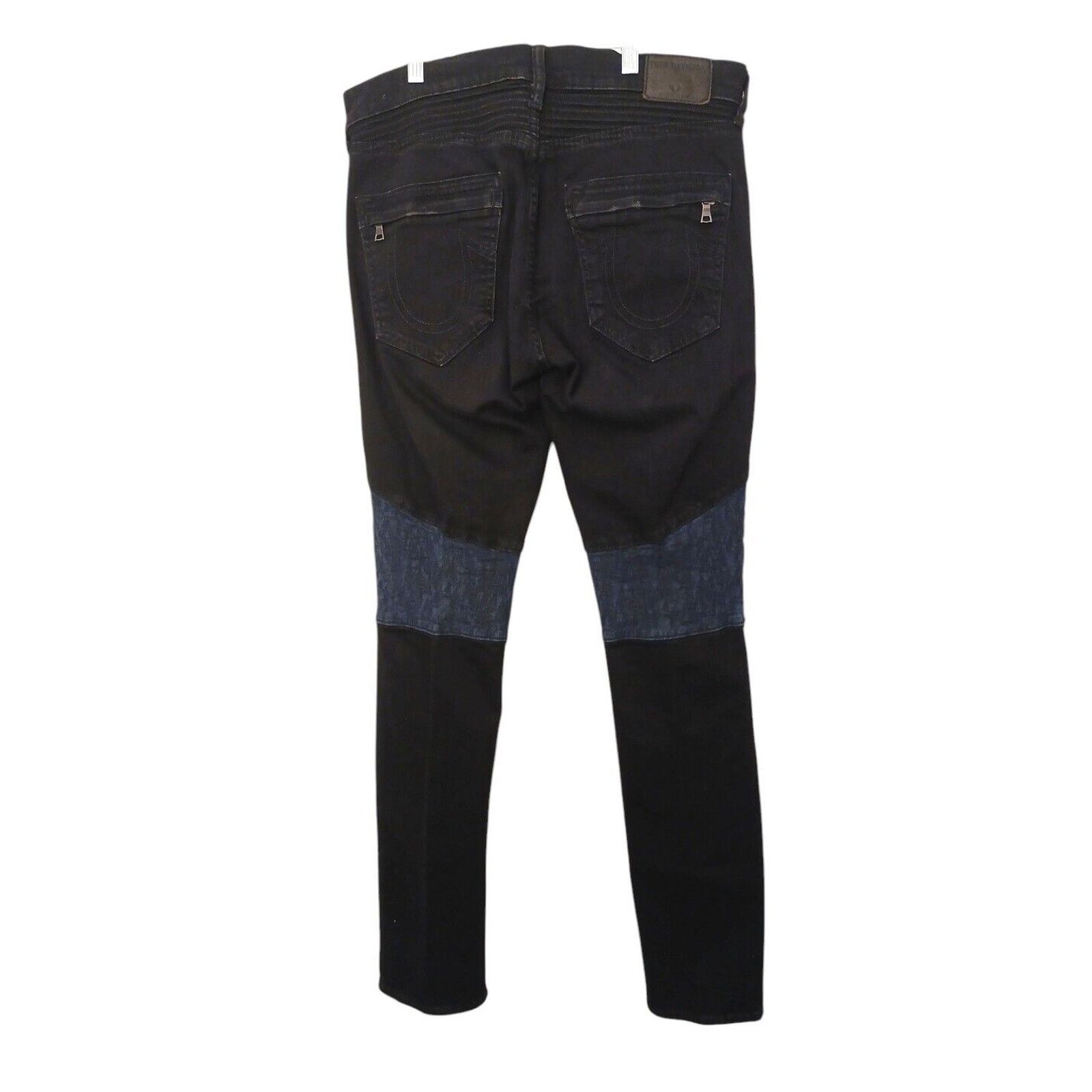 True Religion True Religion ROCCO MOTO Relaxed Skinny Jeans Sz 32 Black Size US 32 / EU 48 - 4 Thumbnail