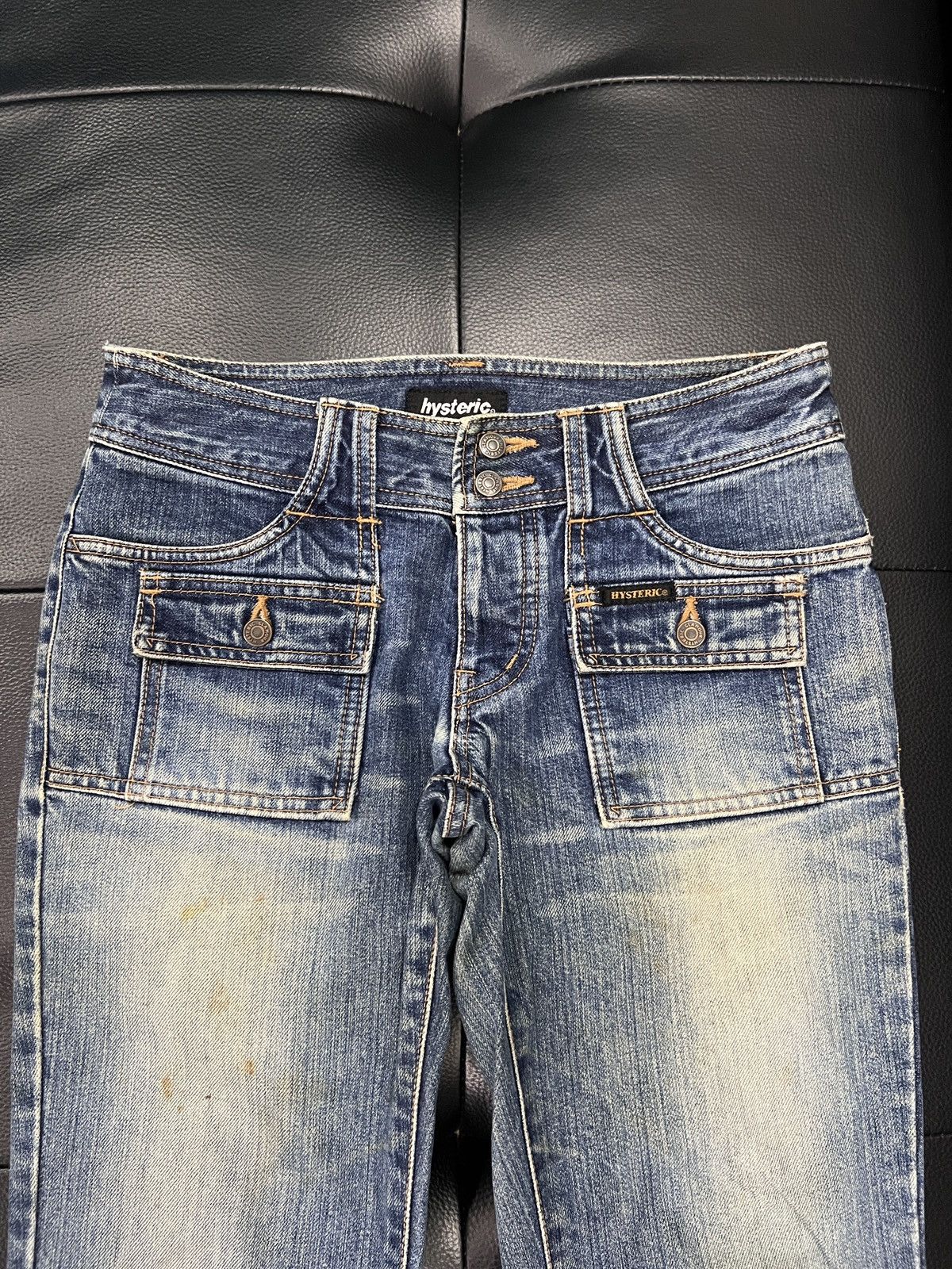 Hysteric Glamour Hysteric Glamour 1990s Flared Denim Jeans Size 24" / US 00 / IT 34 - 4 Thumbnail