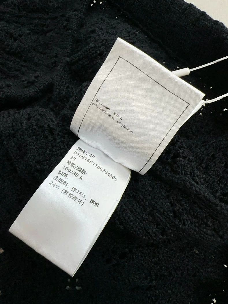 Chanel Chanel 24P black hollow flower knit crochet sweater Size XS / US 0-2 / IT 36-38 - 7 Thumbnail