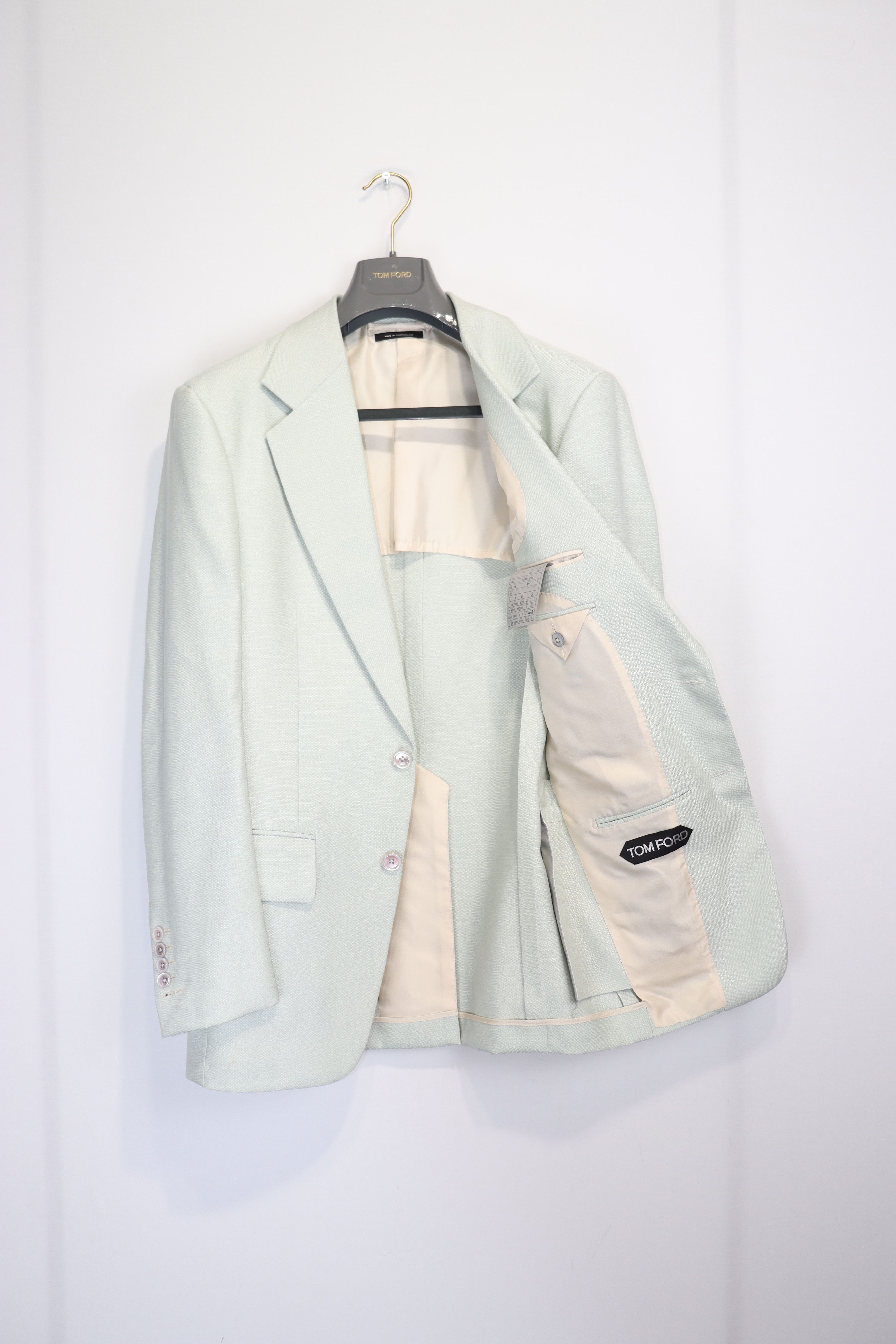 Tom Ford o1rshd1 New Spencer Blazer Jacket in Light Blue Size US S / EU 44-46 / 1 - 7 Thumbnail