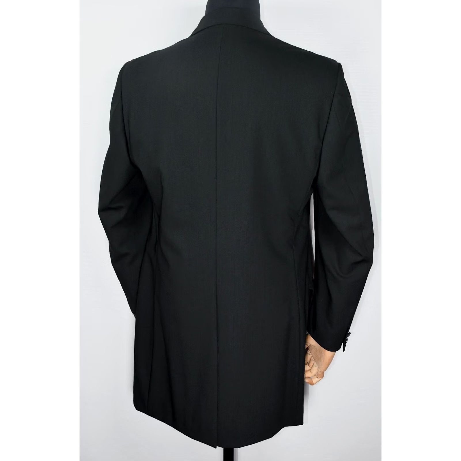 Pal Zileri PAL ZILIERI CEREMONIA REDA SUPER 100's Wool Long Jacket 52 Black Mens Blazer Vintage No Size 52R - 2 Thumbnail