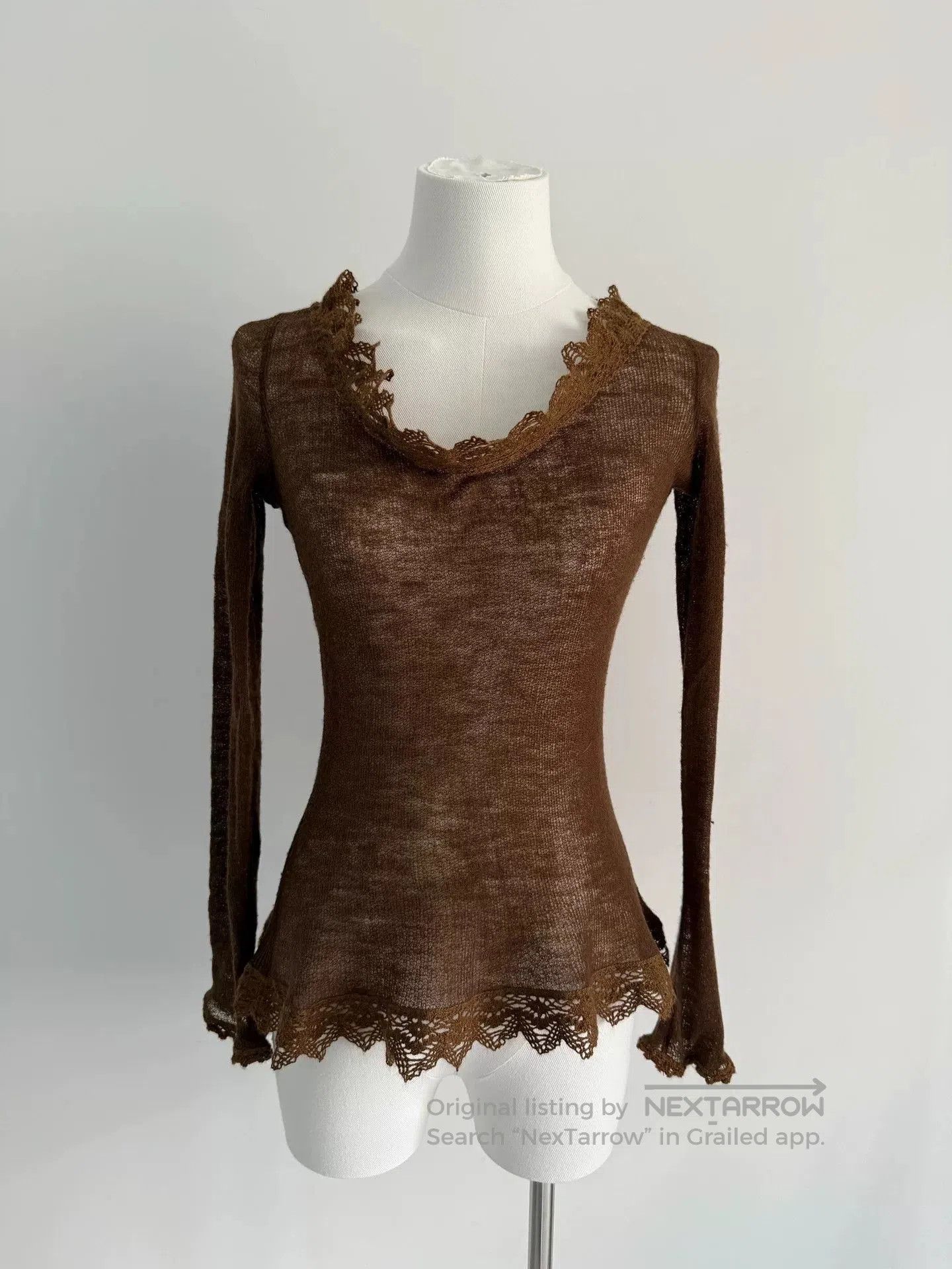Jean Paul Gaultier Lace Trim Top.