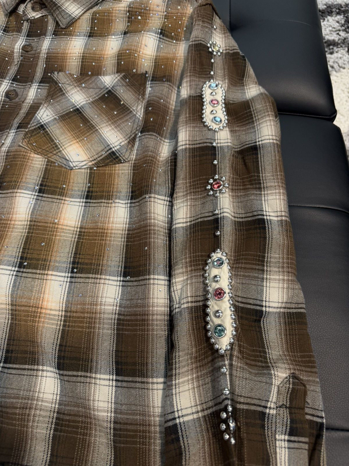 Other Size M - JP Sorrow Rhinestone Flannel Brown Size US M / EU 48-50 / 2 - 3 Thumbnail
