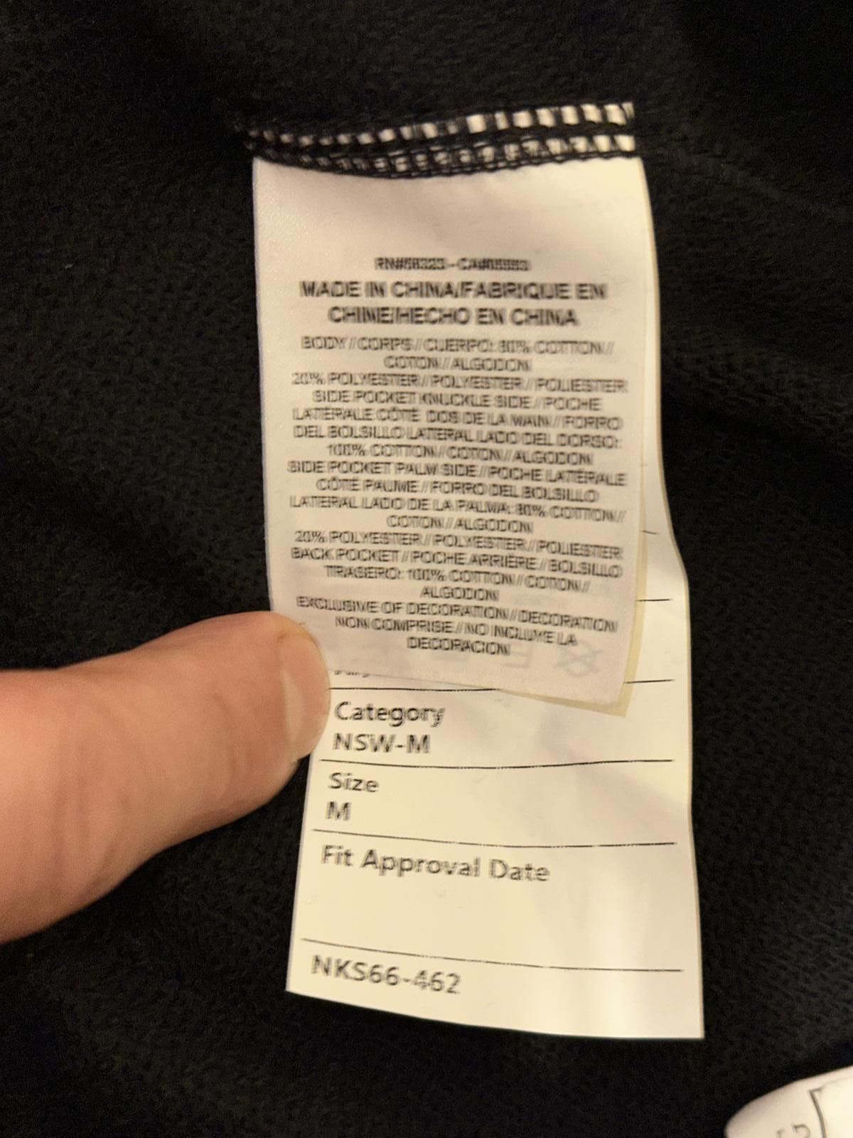 Nike Nike N-72 Athletics Unit French Terry Black Pants Sample Size US 32 / EU 48 - 12 Thumbnail