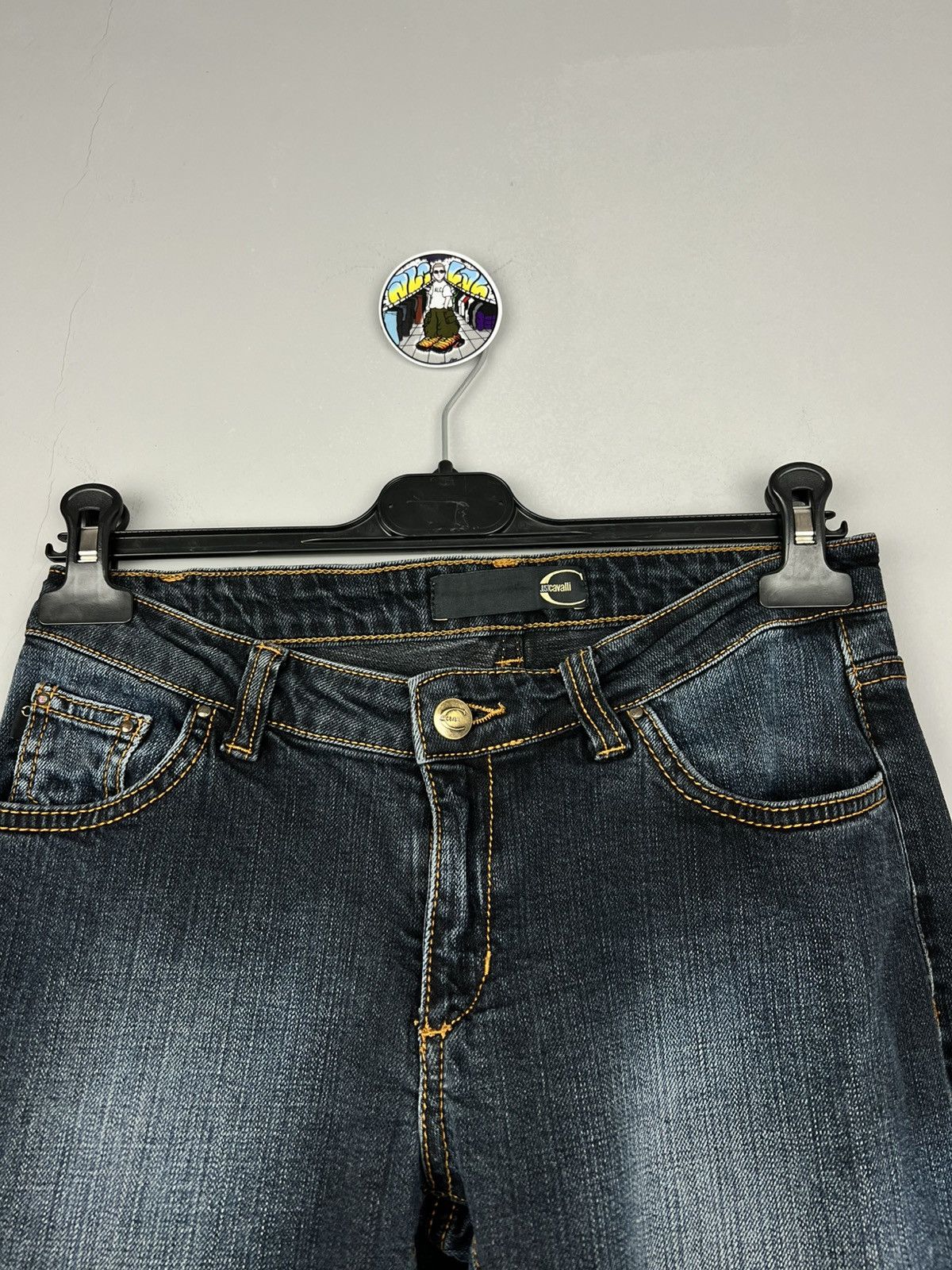 Just Cavalli × Roberto Cavalli Just Cavalli Avant-garde Roberto Jeans Denim Pants Y2K Size 28" / US 6 / IT 42 - 2 Thumbnail