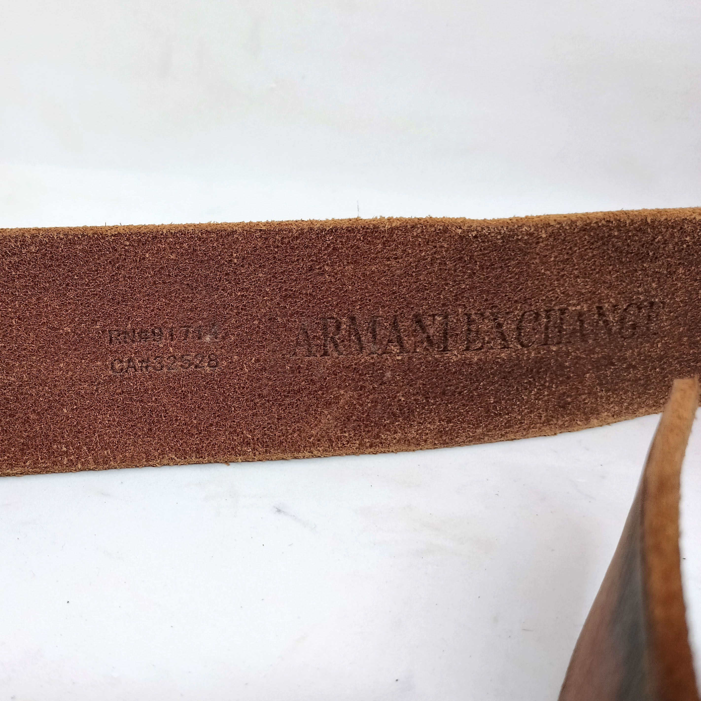 Armani Exchange Armani Exchange Leather Belt Size S Size ONE SIZE - 4 Thumbnail