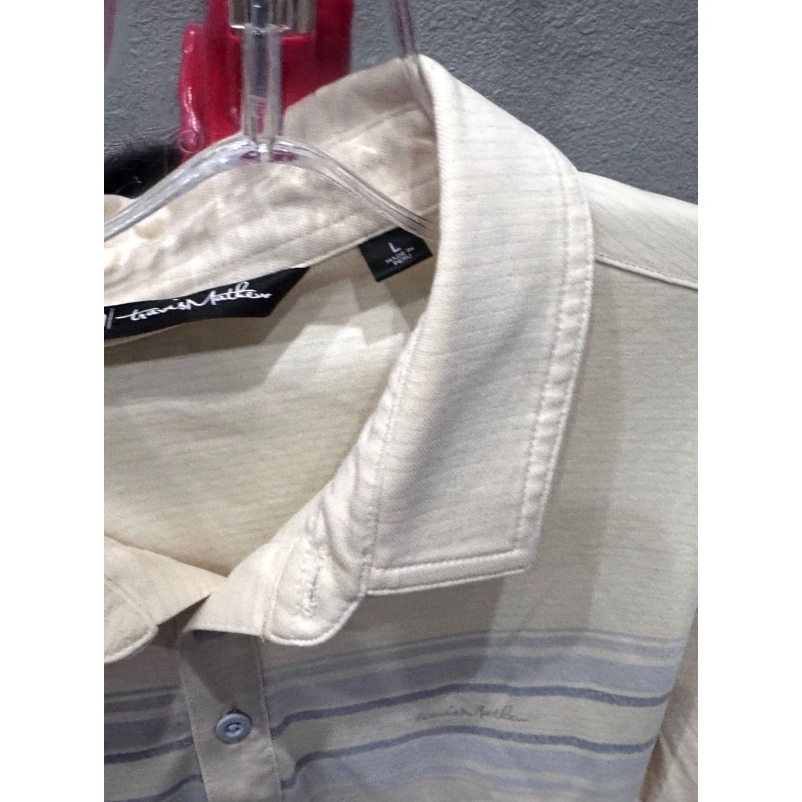 TravisMathew Travis Matthew Pebble Peach Golf Link POLO SHIRT Large L Mens Size US L / EU 52-54 / 3 - 6 Thumbnail