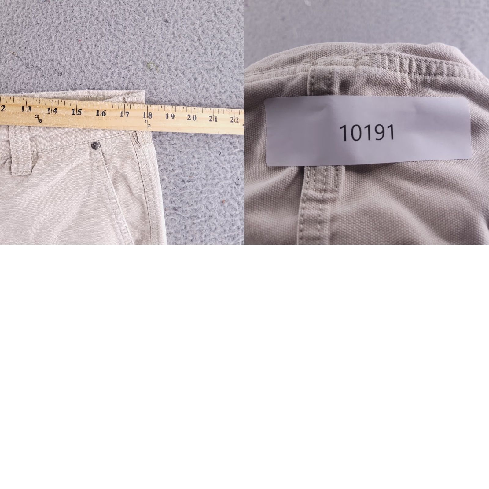 Vintage Columbia Shorts Mens 36 Canvas Beige Tan 8 Inch Distressed Chino Front Flat Front Adult 36 Mens Beige Distressed Canvas Shorts Size US 36 / EU 52 - 9 Thumbnail