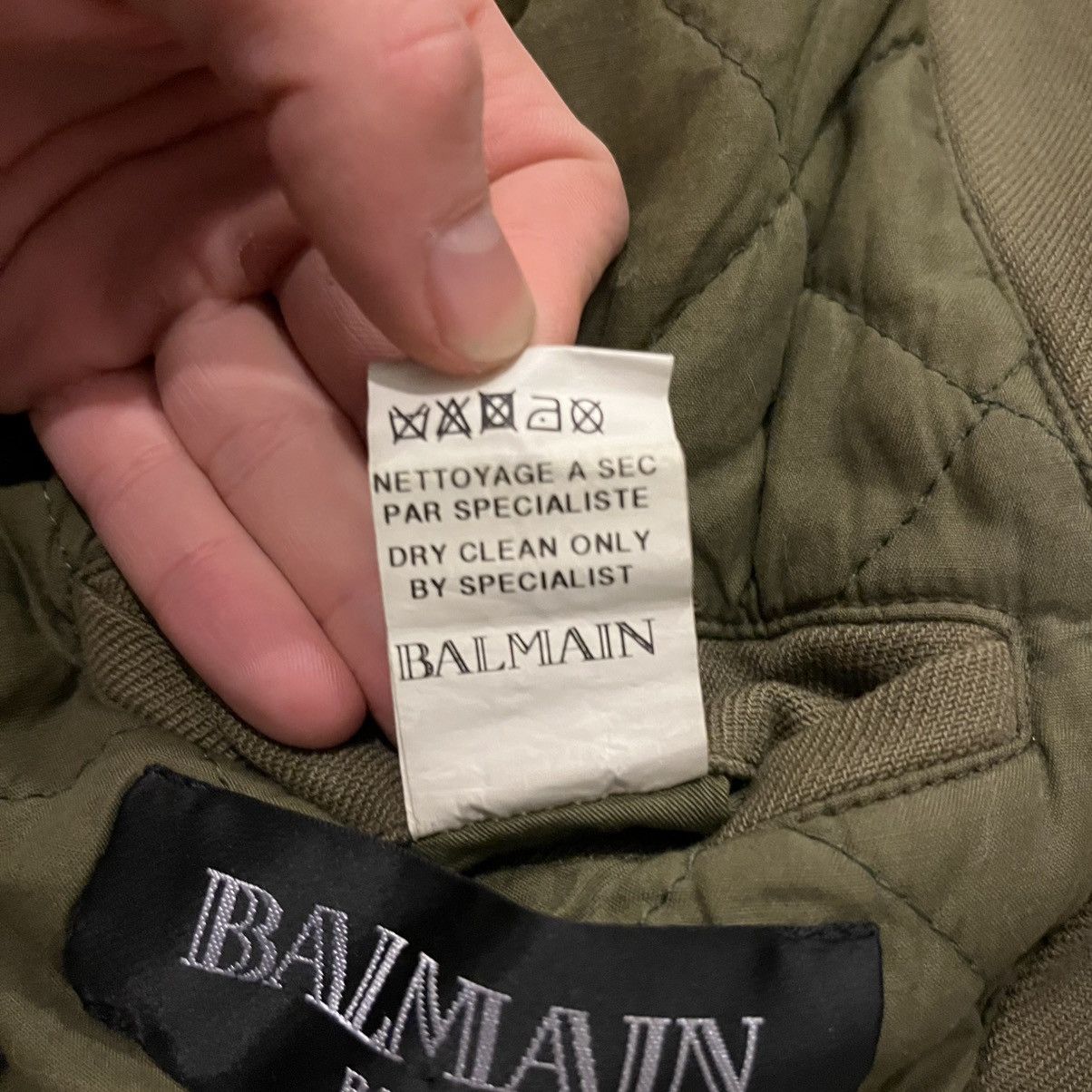 Balmain Balmain FW11 Men Fur-Trimmed Military JKT Size US M / EU 48-50 / 2 - 15 Thumbnail