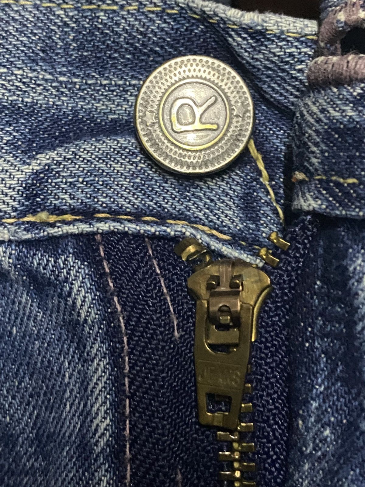 45rpm 45Rpm Grunge Distressed Baggy Wide Leg Jeans Size US 31 - 9 Thumbnail