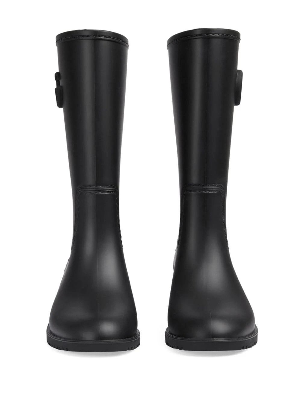 Gucci o1s1wg110225 Women's Double G Rain Boots in Black Size US 7 / IT 37 - 3 Thumbnail