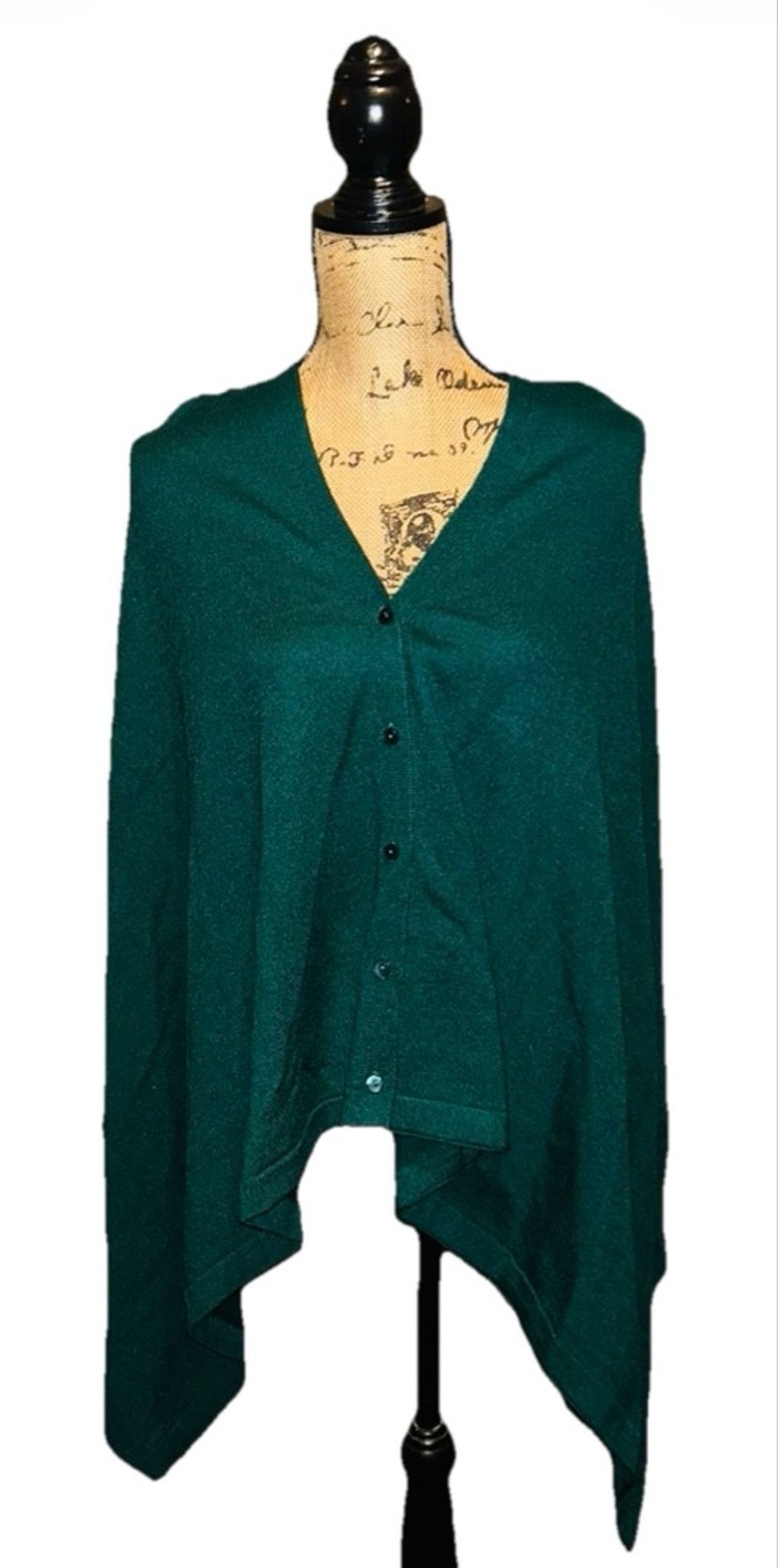 Other NWT Iman Global Chic Collection Forest Green Shawl/Wrap Size L / US 10 / IT 46 - 2 Thumbnail