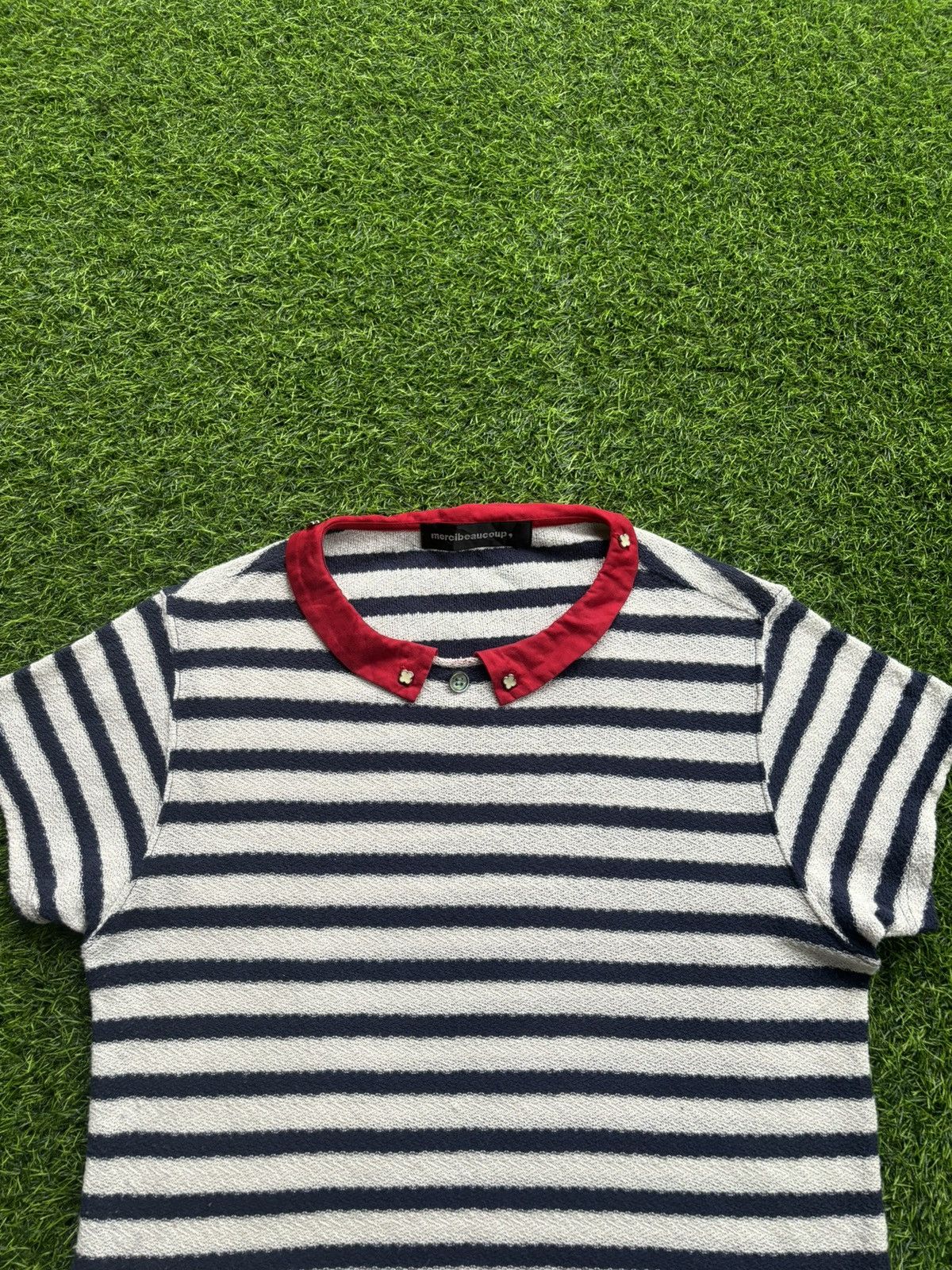 Issey Miyake Mercibeaucoup Issey Miyake Stripe Tshirt Size M / US 6-8 / IT 42-44 - 2 Thumbnail