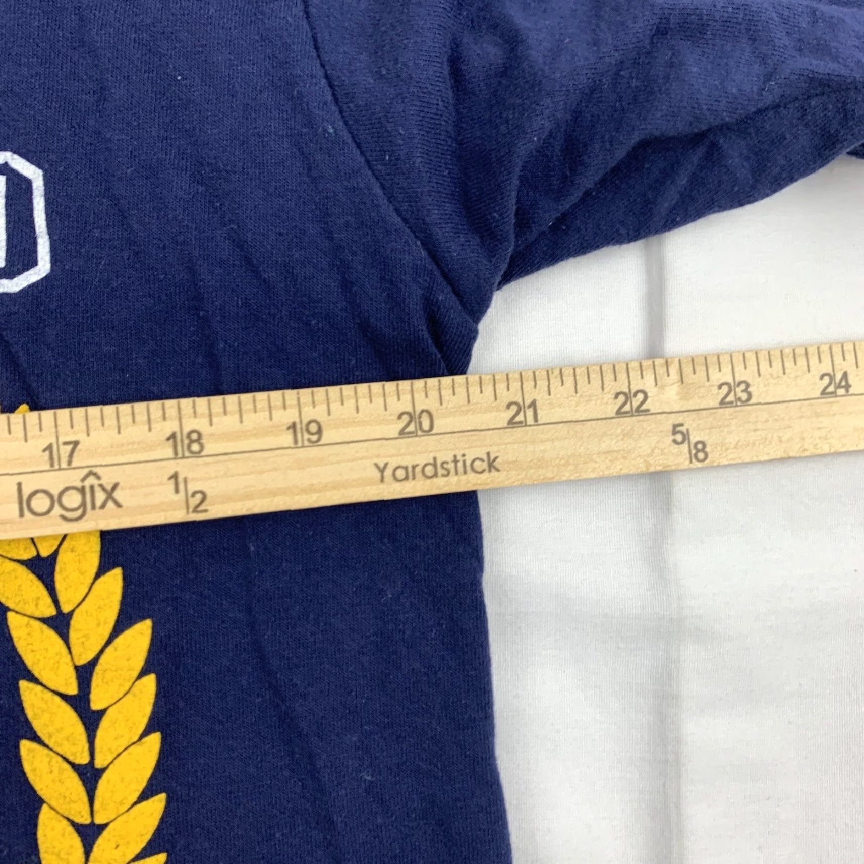 Fruit Of The Loom VINTAGE Operation Desert Shield Shirt Adult Large Blue United States Military Fruit of the Loom Shirt Mens 90s Military Size US L / EU 52-54 / 3 - 7 Thumbnail