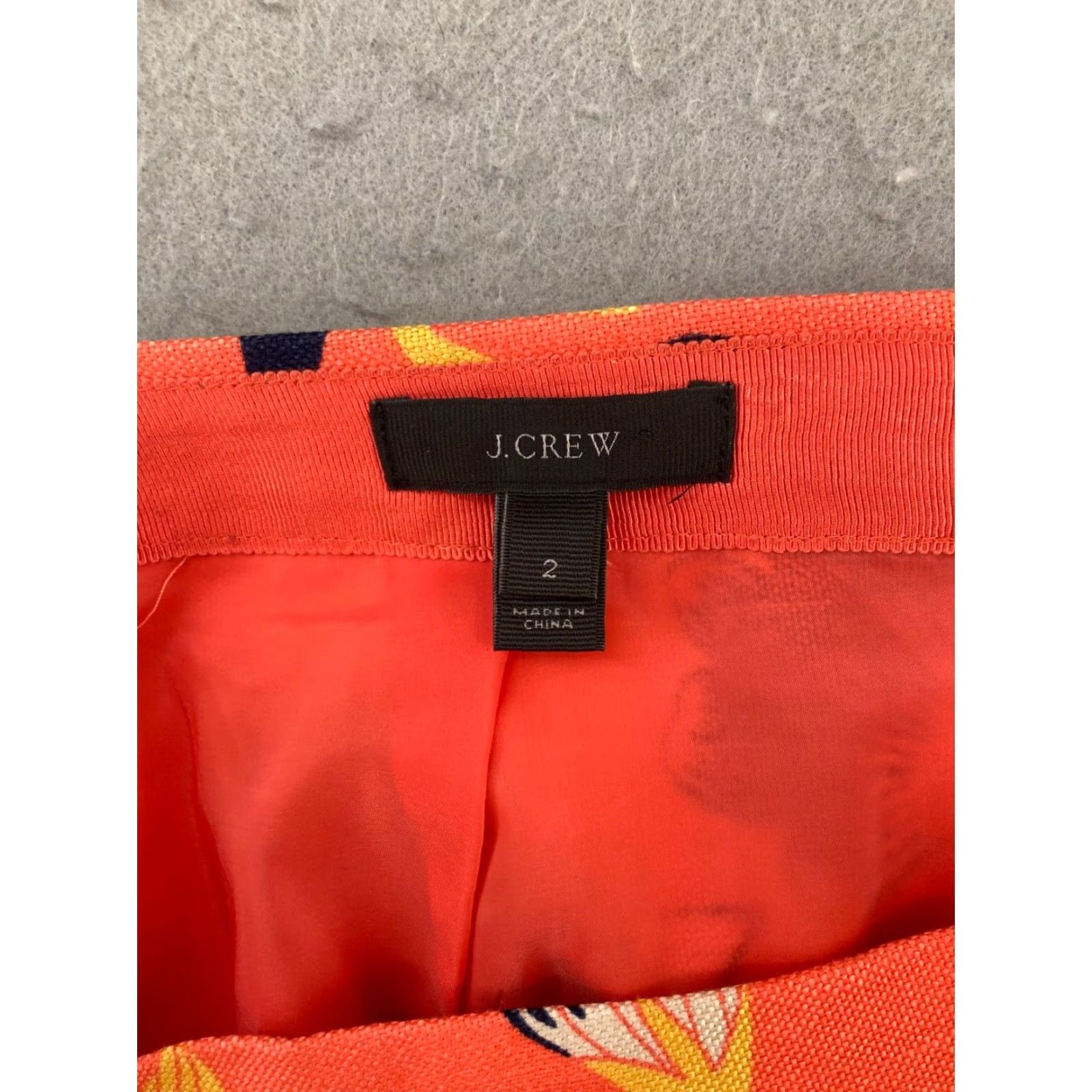 J.Crew J.CREW Skirt Mini Coral Floral Bohemian Linen Women size 2 Short Summer Spring Fall Size 26" / US 2 / IT 38 - 6 Thumbnail