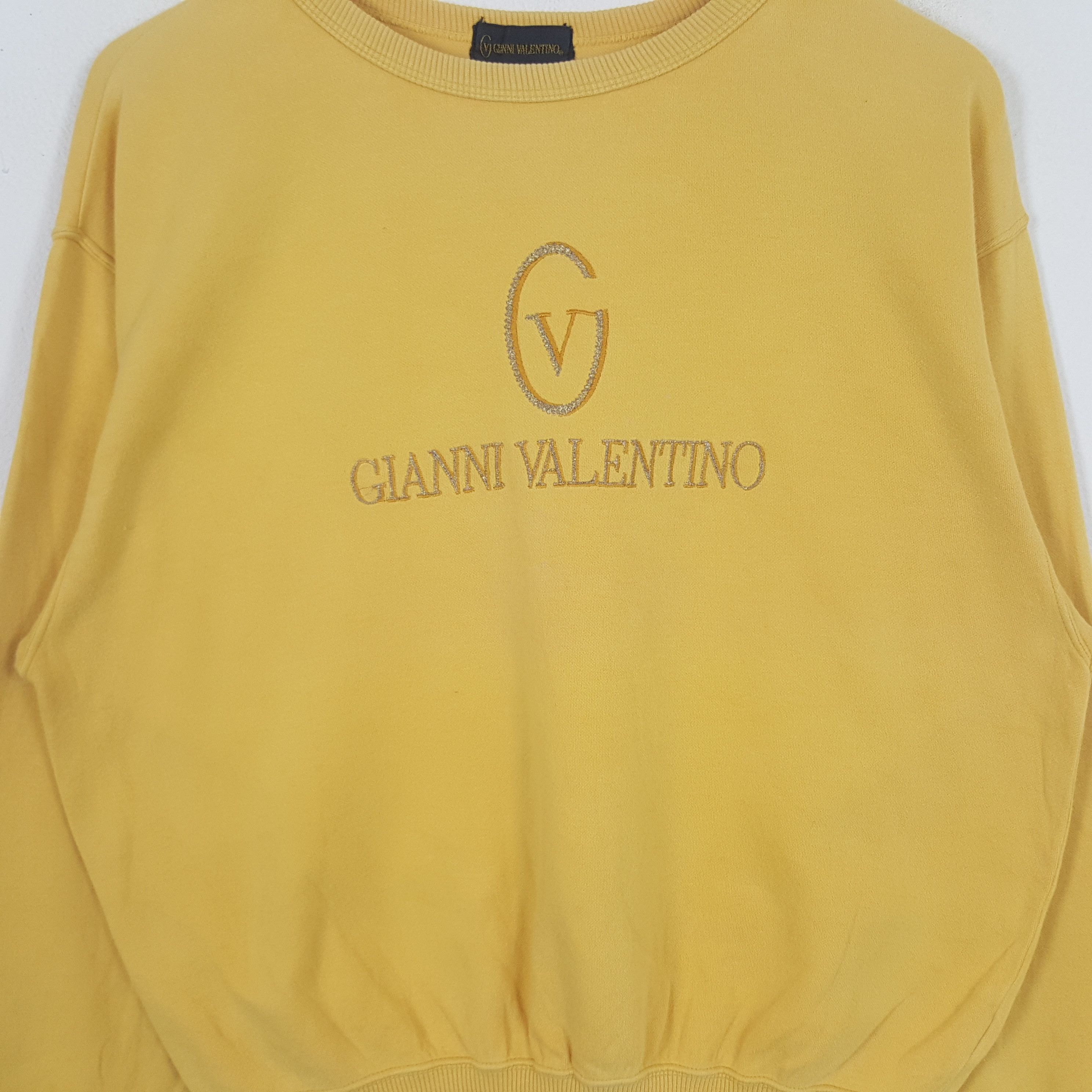 Gianni Valentino × Vintage Vintage Gianni Valentino Italian Brand Sweatshirt C286N7 Size US M / EU 48-50 / 2 - 2 Thumbnail