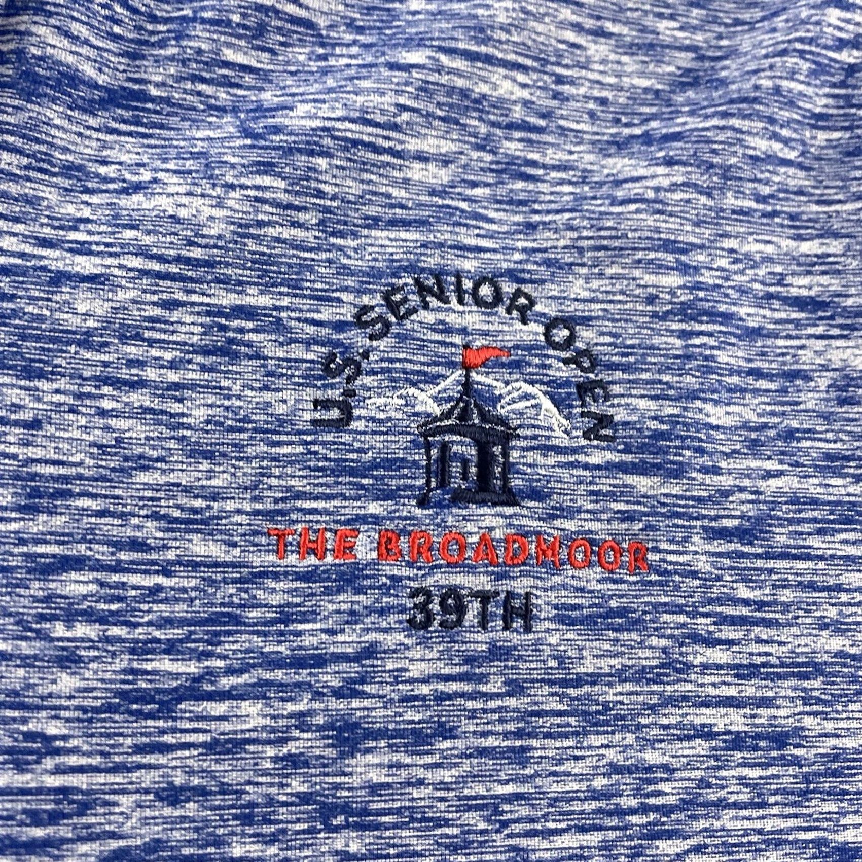 Under Armour Under Armour Golf Polo Shirt Short Sleeve US Senior Open Men's Large Blue Shirt Size US L / EU 52-54 / 3 - 3 Thumbnail