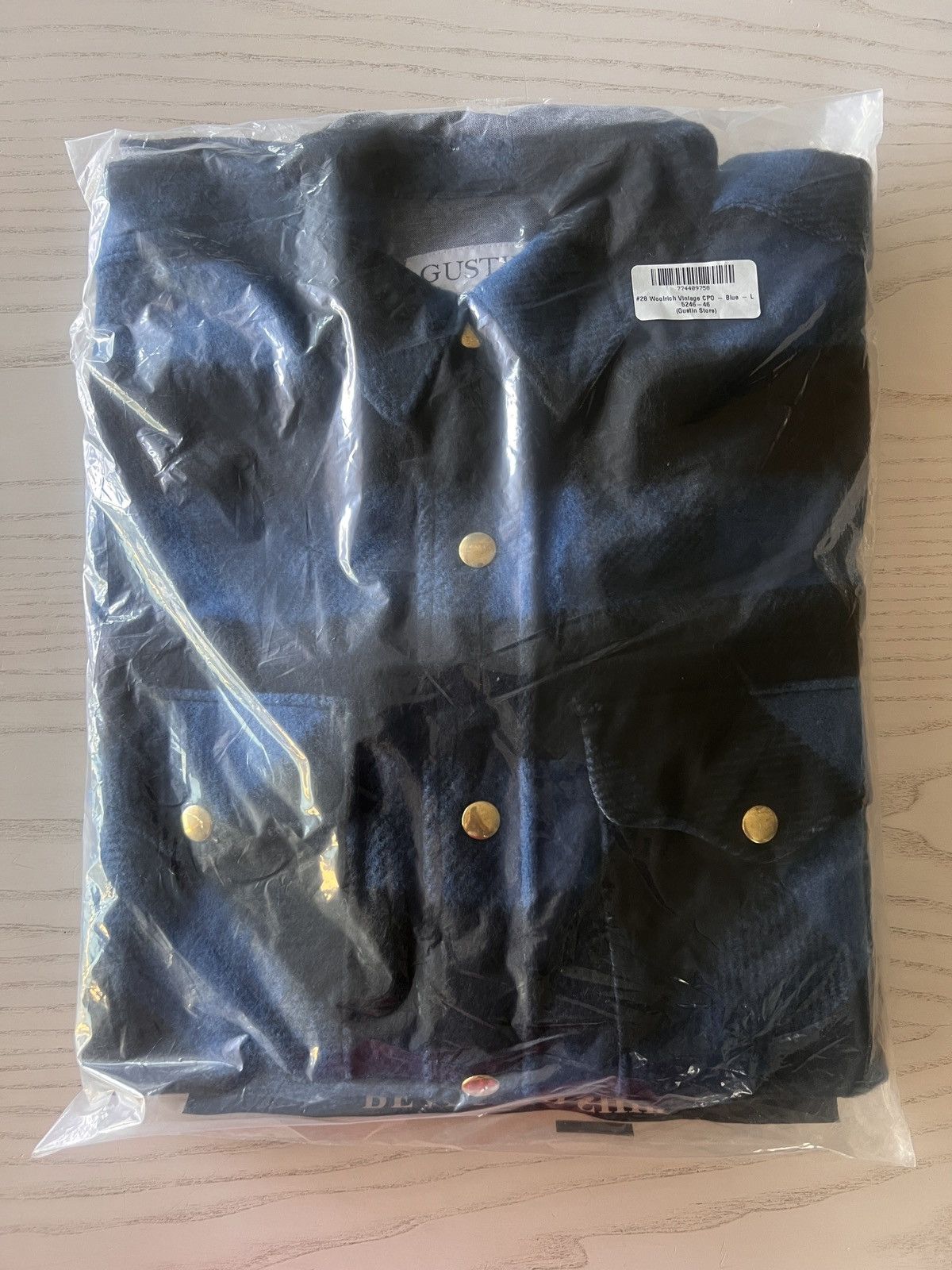 Gustin Gustin Woolrich CPO Overshirt – Blue – Size L – New – USA Size US L / EU 52-54 / 3 - 2 Thumbnail