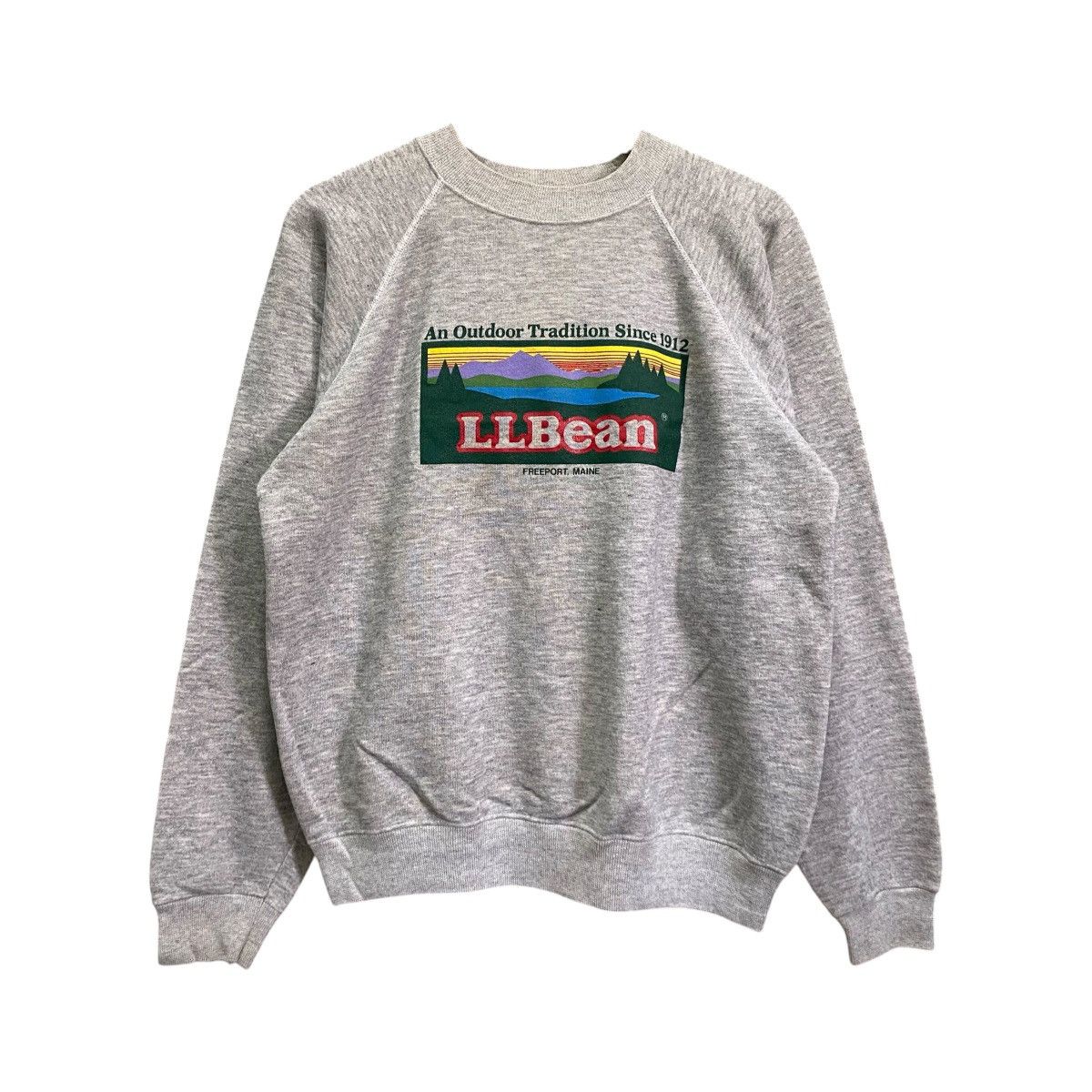 L.L. Bean Vintage 90s L.L. Bean Sunrise Landscape Logo Sweatshirt Size US M / EU 48-50 / 2 - 1 Thumbnail