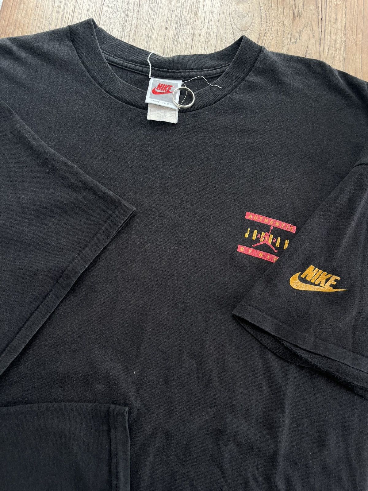 Jordan Brand × Nike × Vintage Vintage Authentic AIR JORDAN by NIKE 90’s Tshirt Size US XXL / EU 58 / 5 - 7 Thumbnail