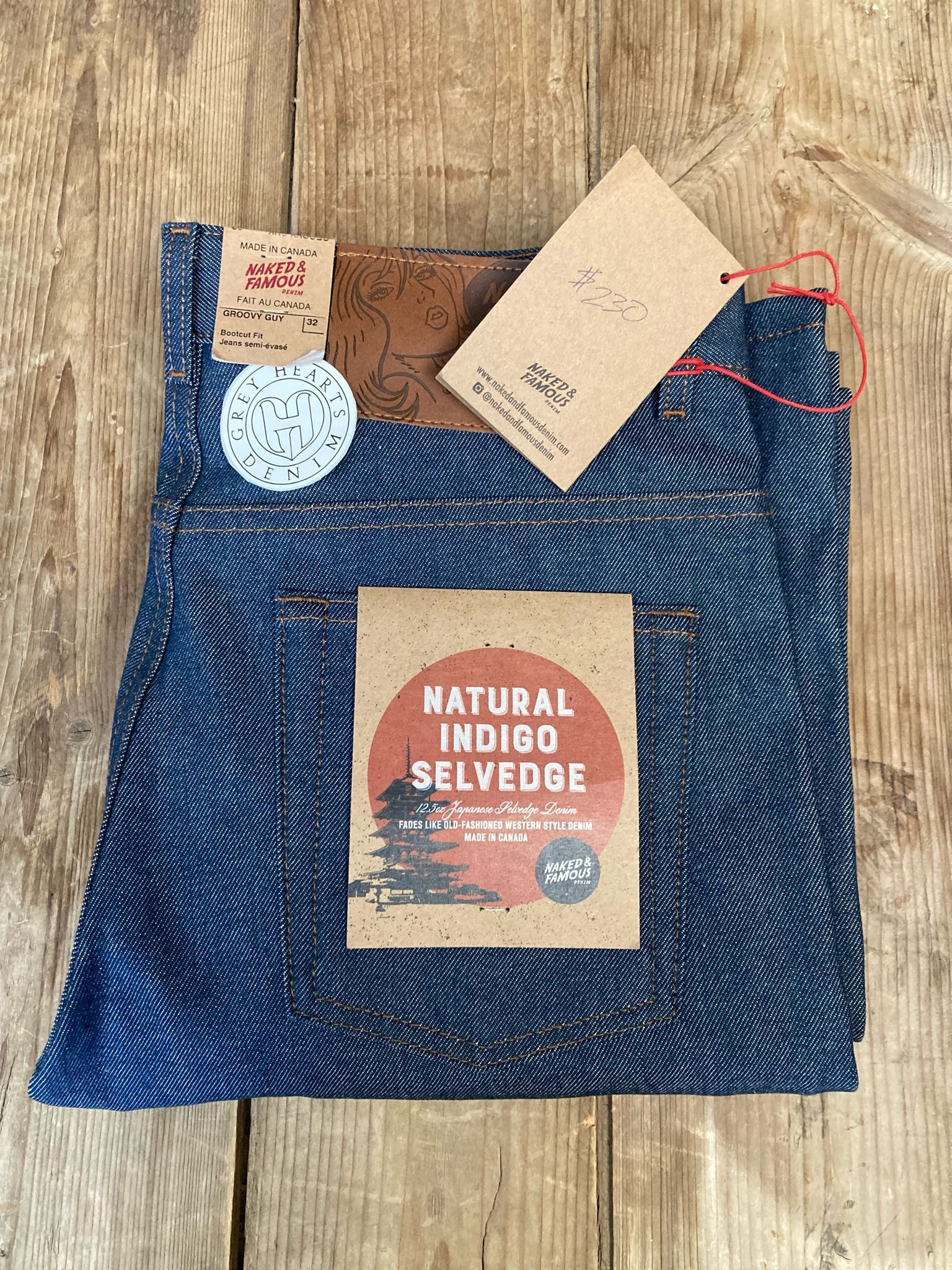 Naked & Famous Groovy Guy - Natural Indigo Selvedge | Grailed