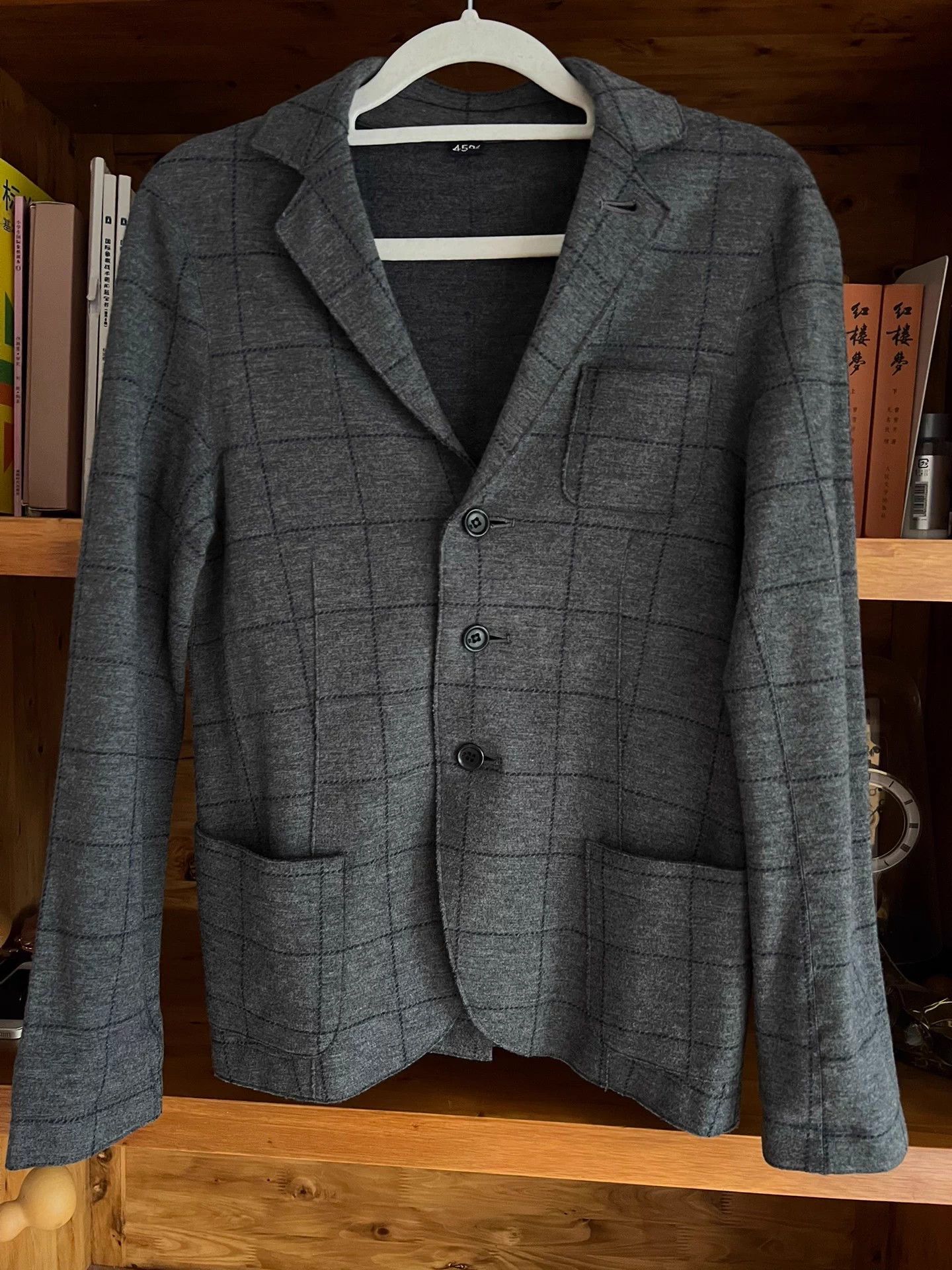 45rpm 45r women gray check wool blazer near new size 2 Size XS / US 0-2 / IT 36-38 - 1 Thumbnail