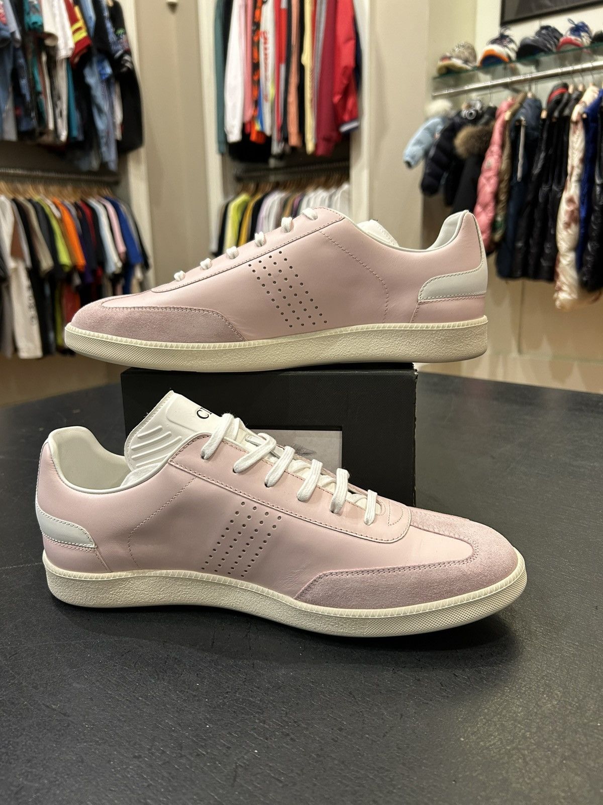 Dior Dior B01 Low Top Sneakers Pink Size US 11 / EU 44 - 2 Thumbnail