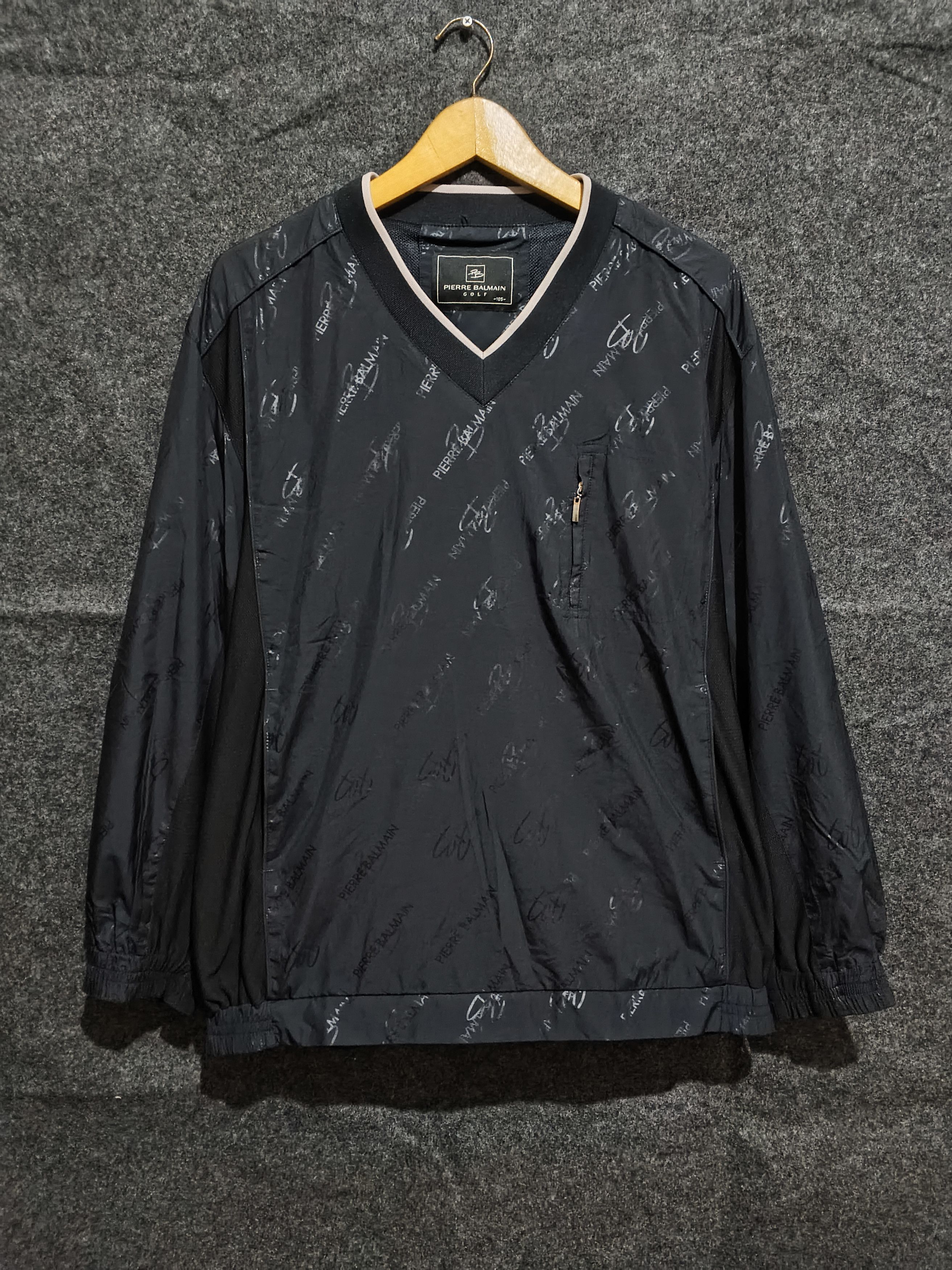 Pierre Balmain Vintage 90s Pierre Balmain Golf Monogram AOP Windbreaker Size US XL / EU 56 / 4 - 1 Thumbnail