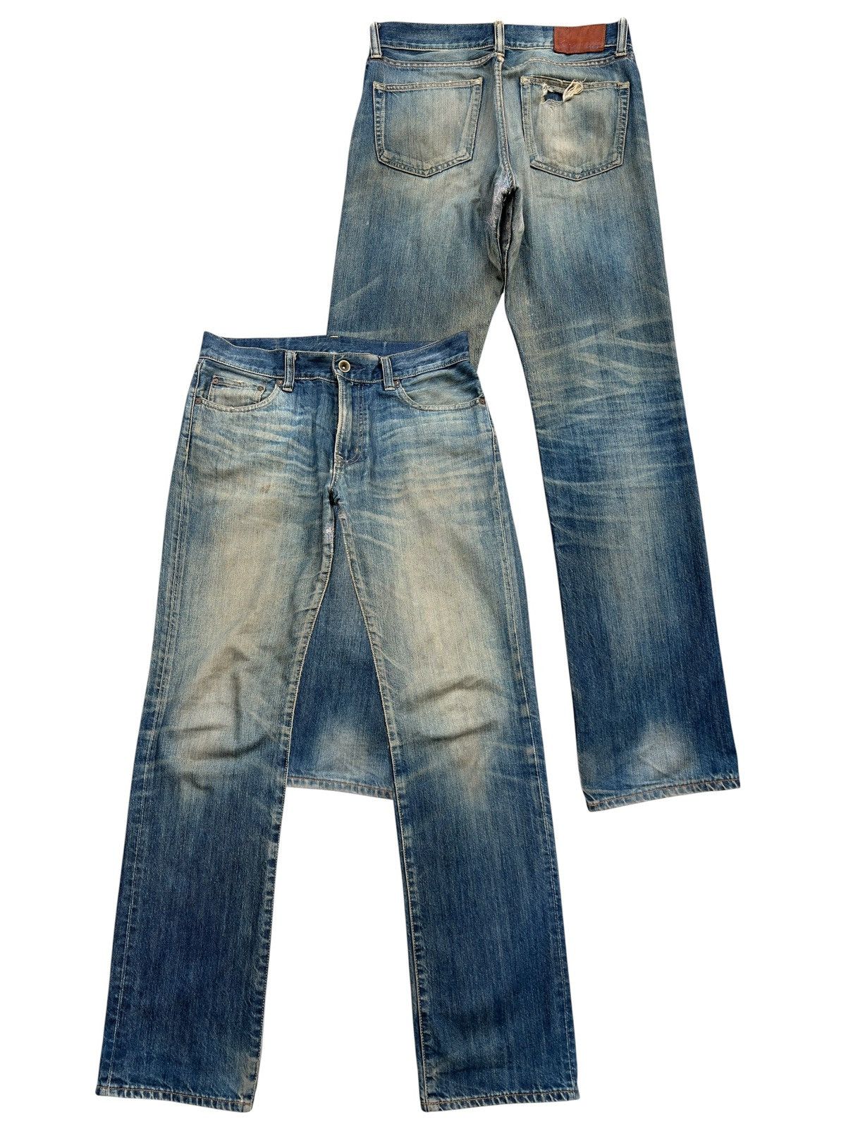 ウィニング全て Edwin Vintage Edwin 505z Selvedge Distressed Denim Jeans 32x31