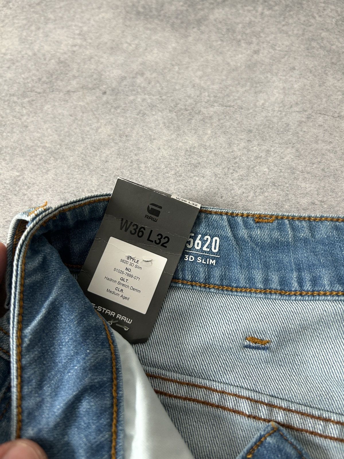 G-Star G star Raw 5620 3D slim jeans biker rare 32/36 Size US 34 / EU 50 - 8 Thumbnail